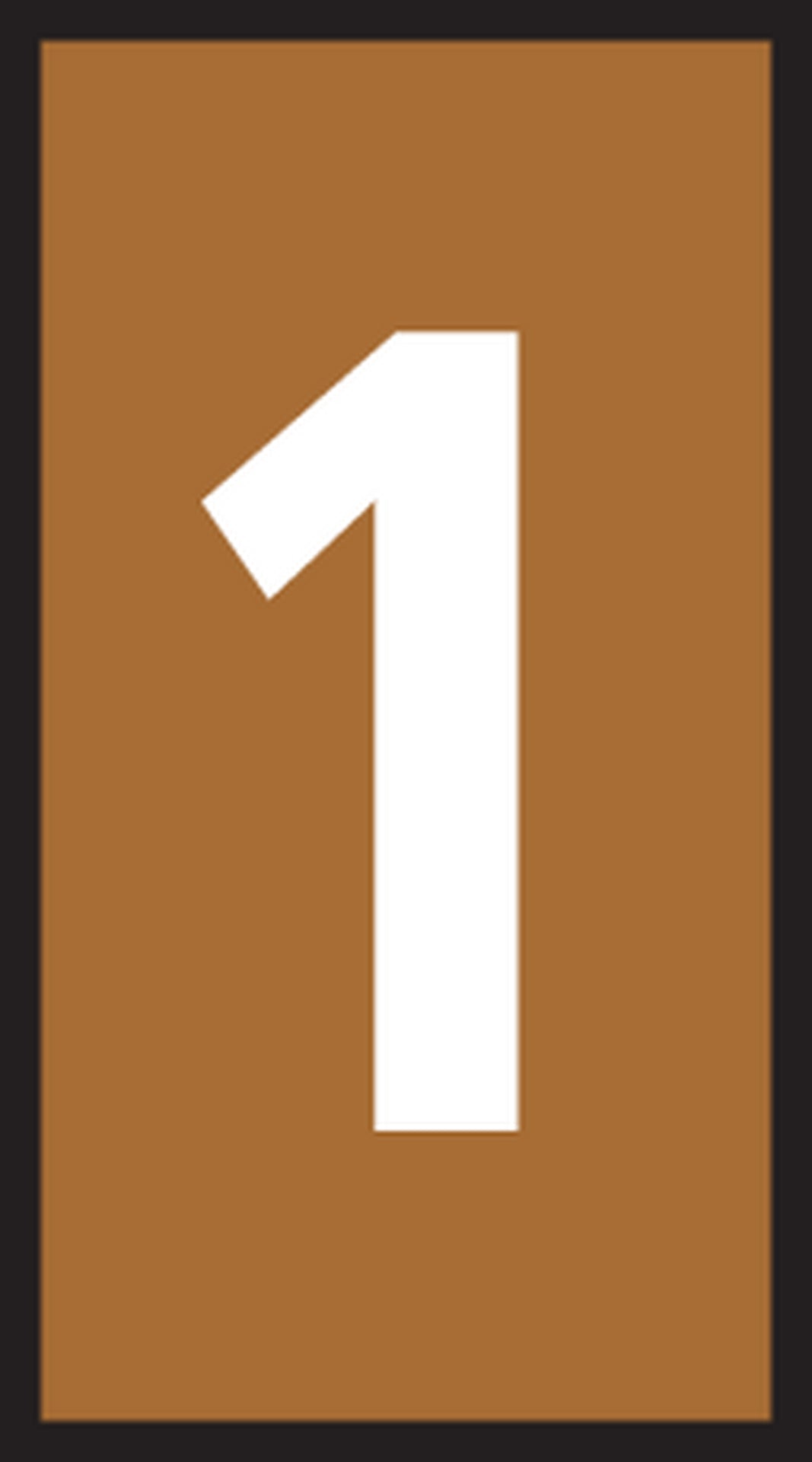 LEDNINGSMÆRKE 1 BRUN W2