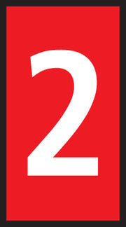 LEDNINGSMÆRKE 2 RØD W2