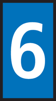 Ledningsmærke (6) blå WIC2 til 1,5-2,5 mm² ledning (200 stk)