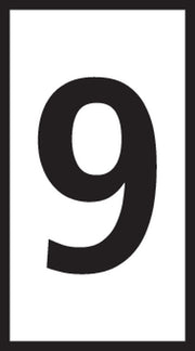 LEDNINGSMÆRKE 9 HVID W2