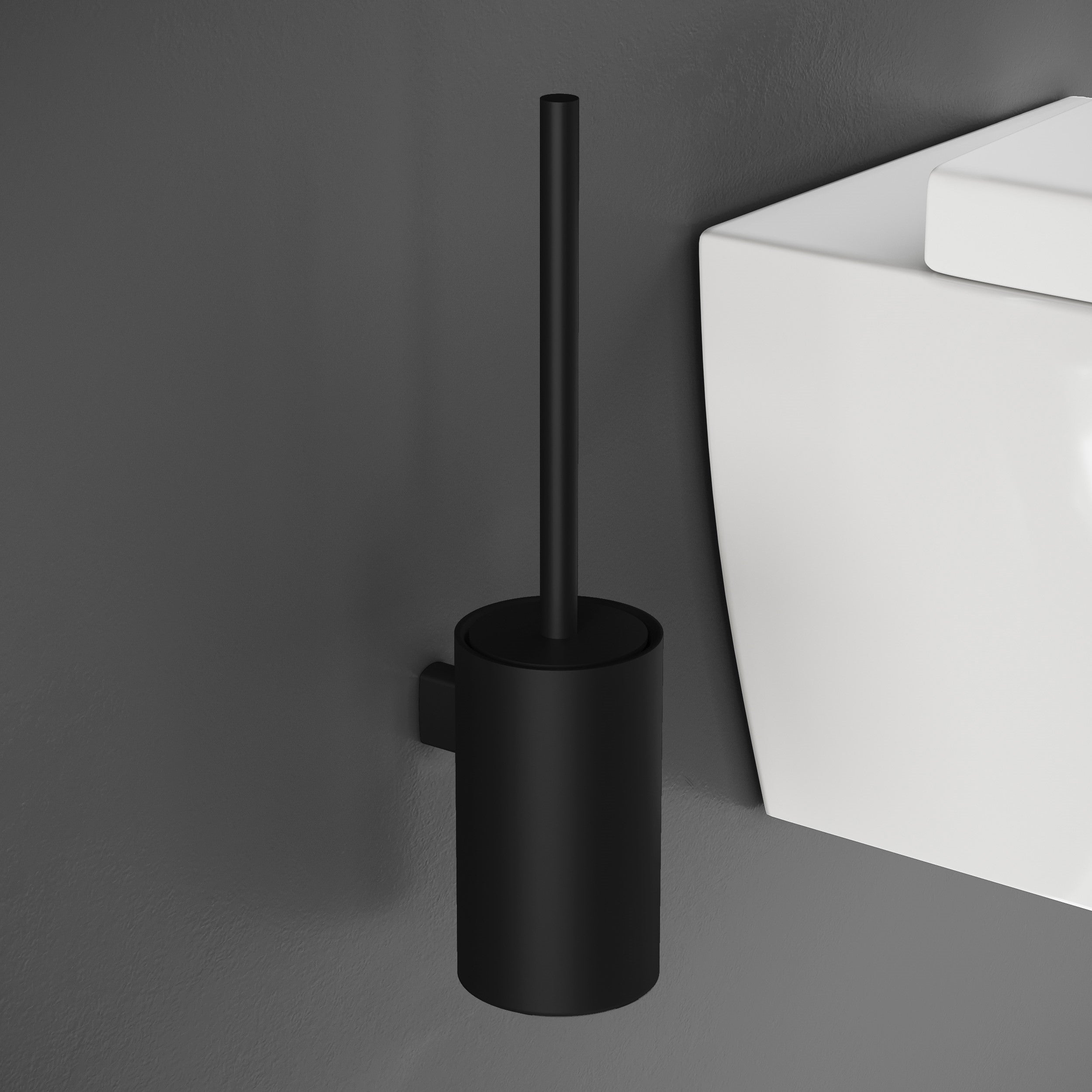 Cosmic Architect S+ væghængt toiletbørste mat sort