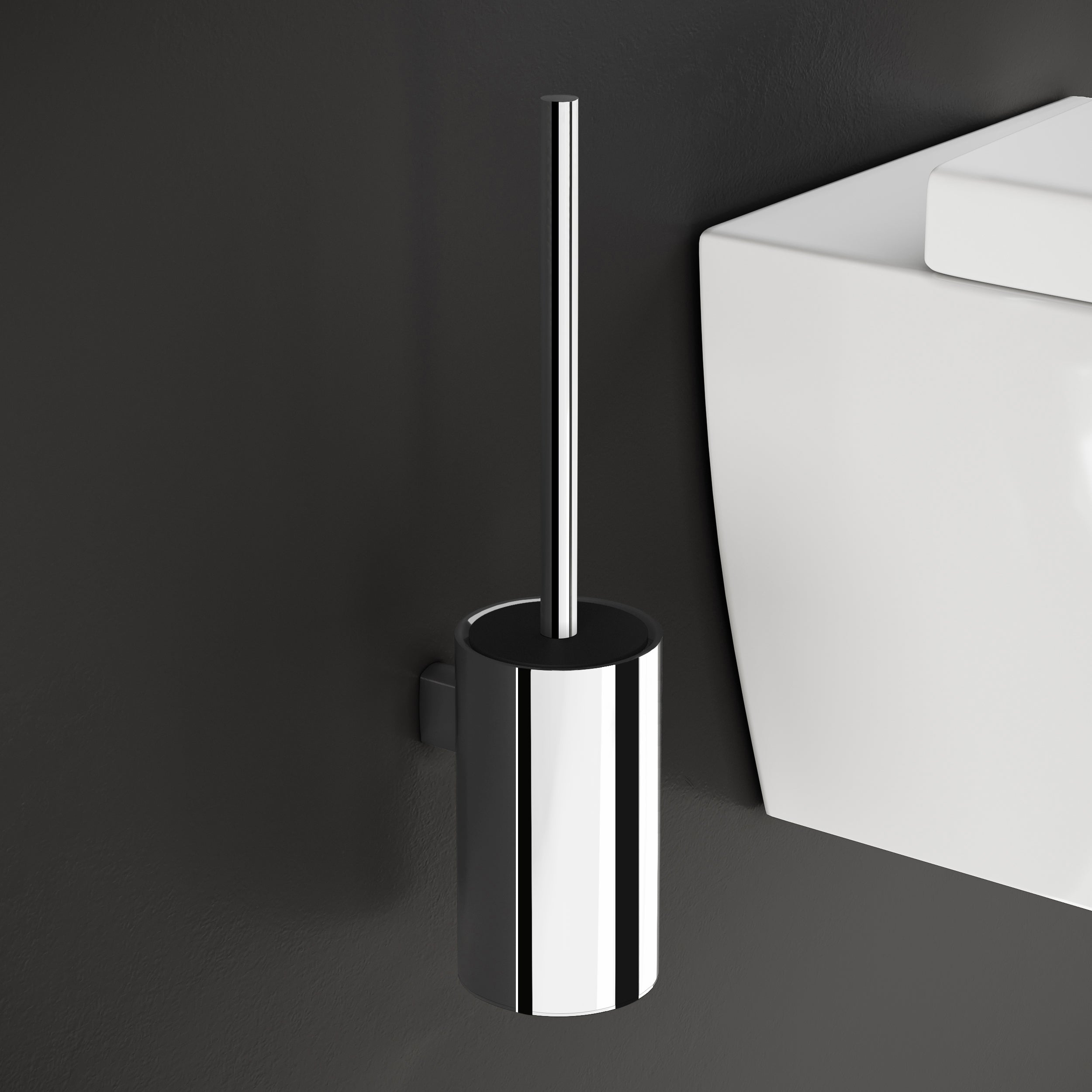 Cosmic Architect S+ væghængt toiletbørste krom