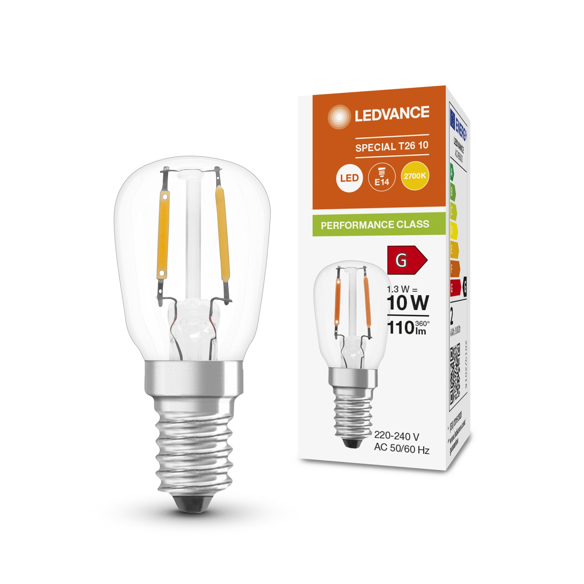 LED T26 1,3W/827 (10W) FIL E14