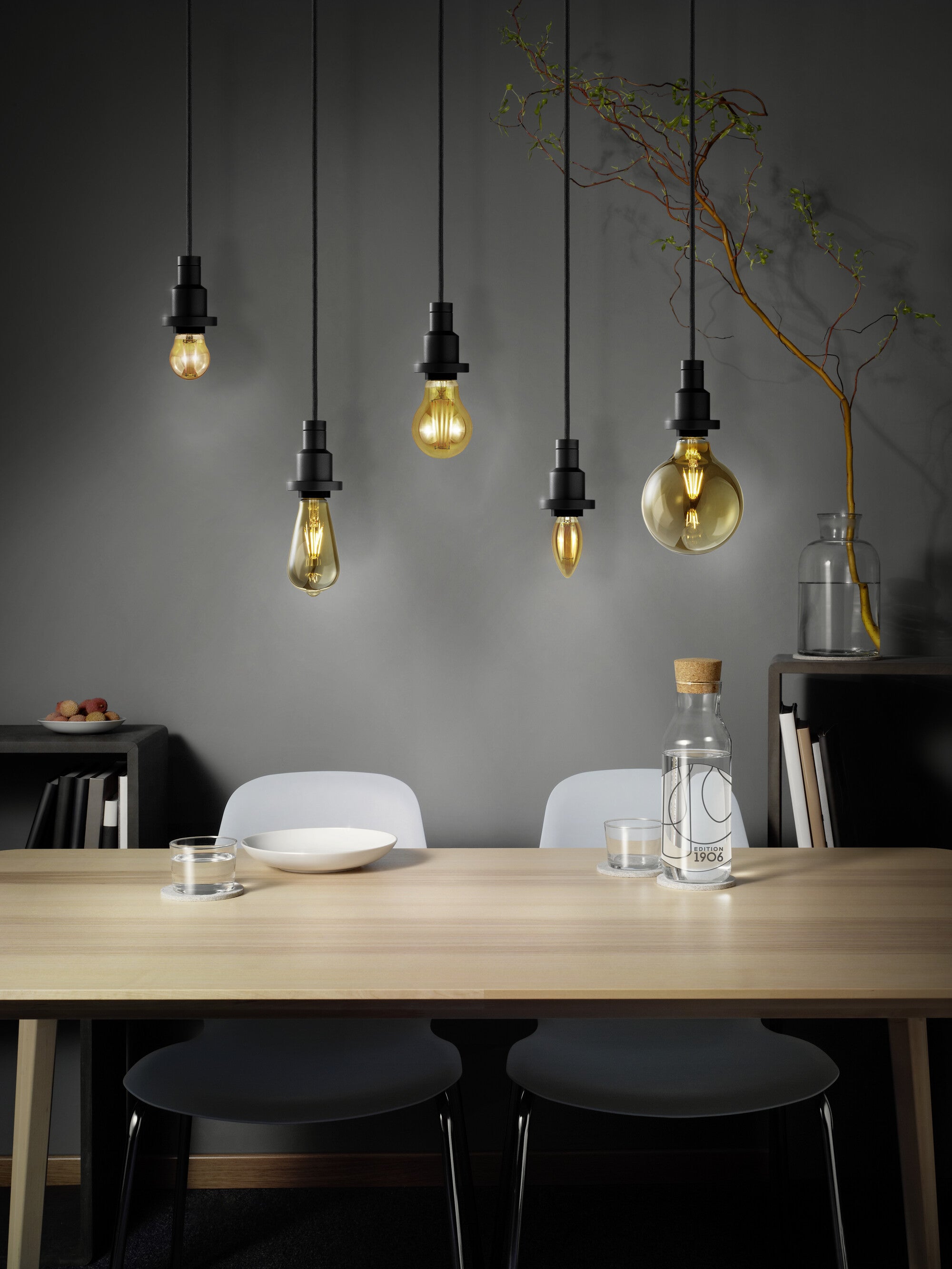 1906 EDISON 3,4W/818 (10W) RØG E27