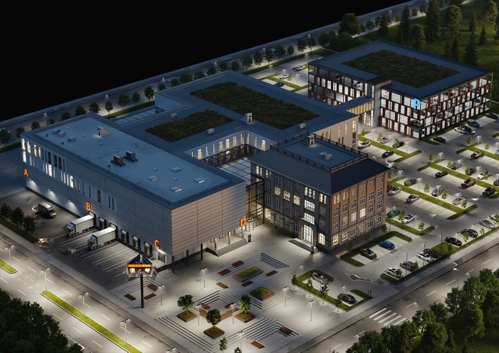 HQL LED 230V 90W/827 E40