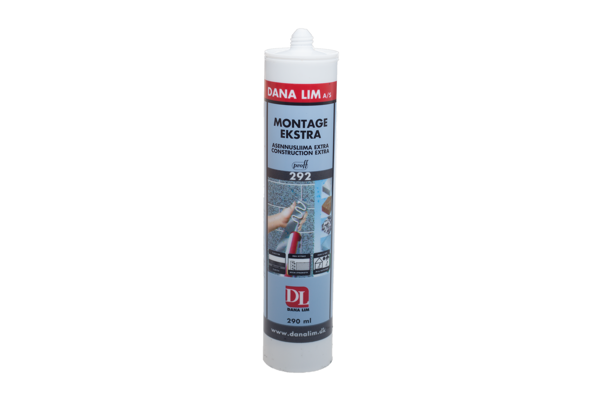 Montage Ekstra 292, hvid 290 ml