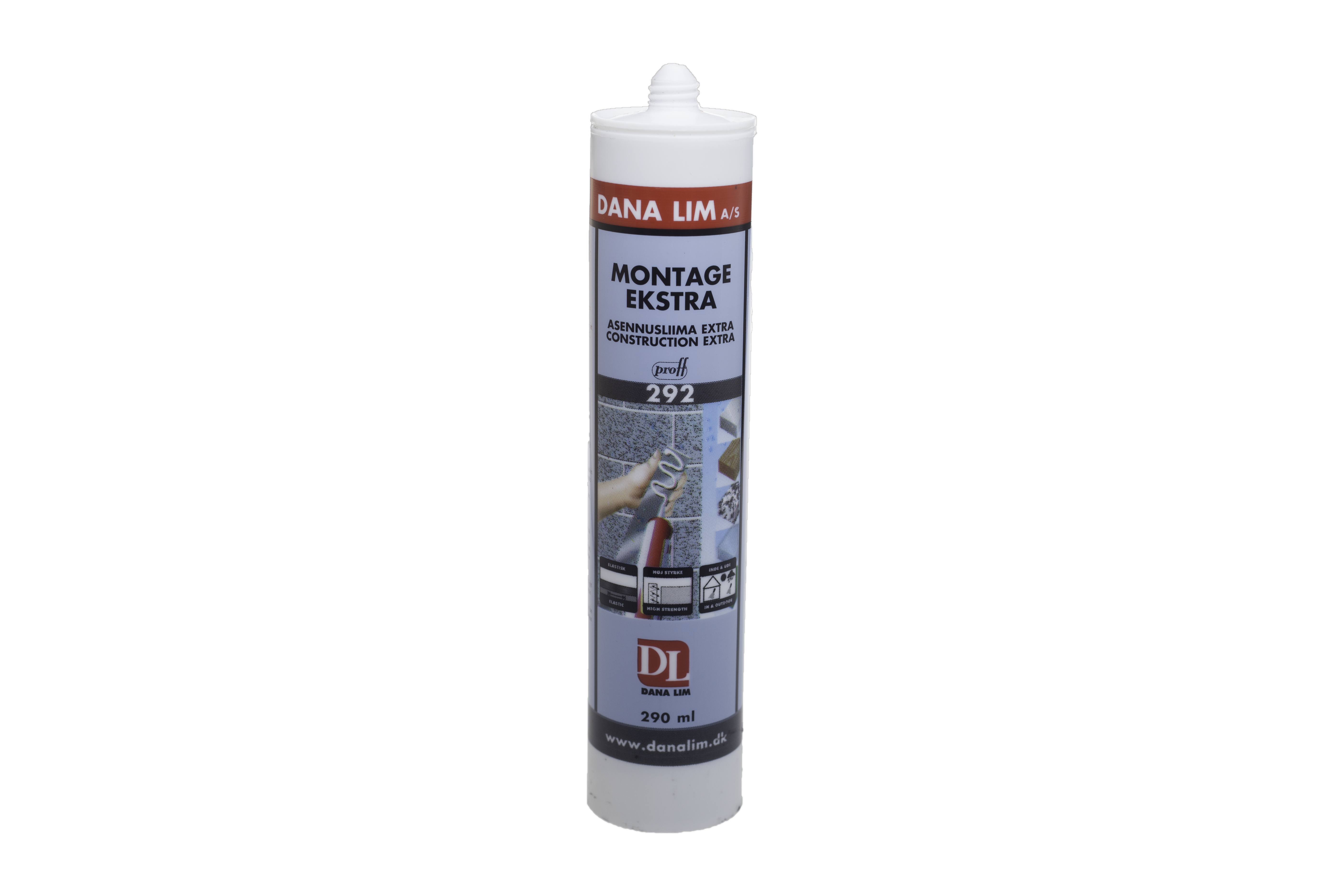 Montage Ekstra 292, hvid 290 ml