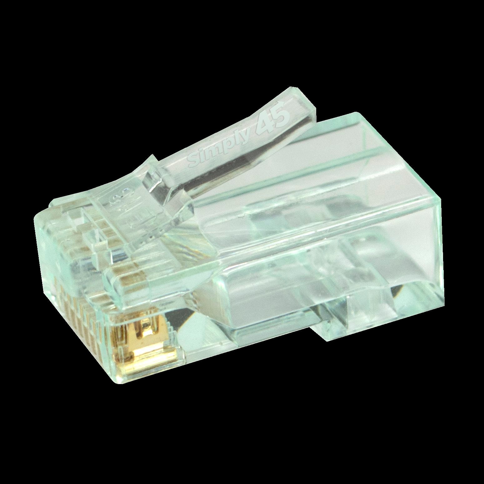 Simply45 RJ45 Pass-Through stik CAT6 UTP uskærmet, 100 STK
