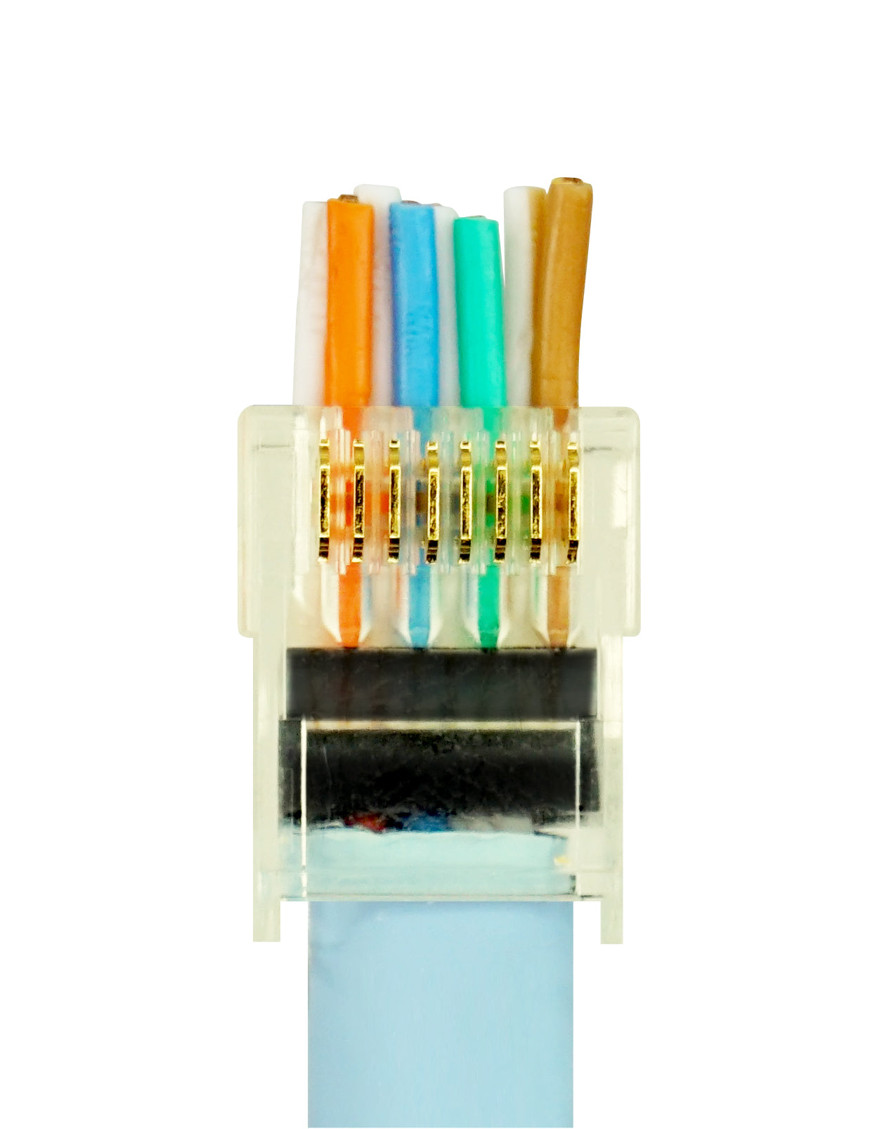 Simply45 RJ45 Modular Pass-Through plug CAT6/6a/7/7a skærmet