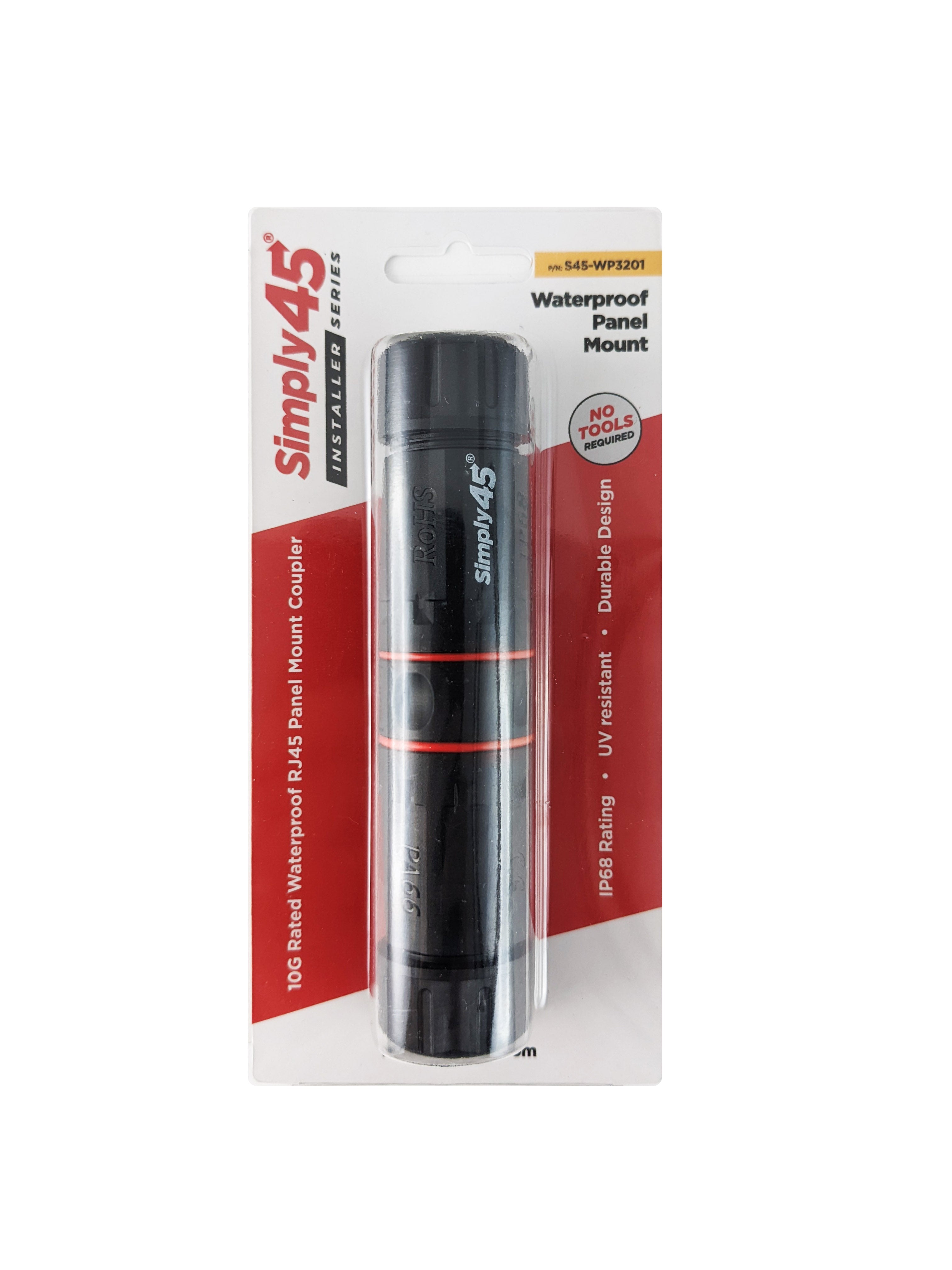 Simply45 RJ45 vandtæt samler 10G IP68. STP/UTP CAT6A/6/5