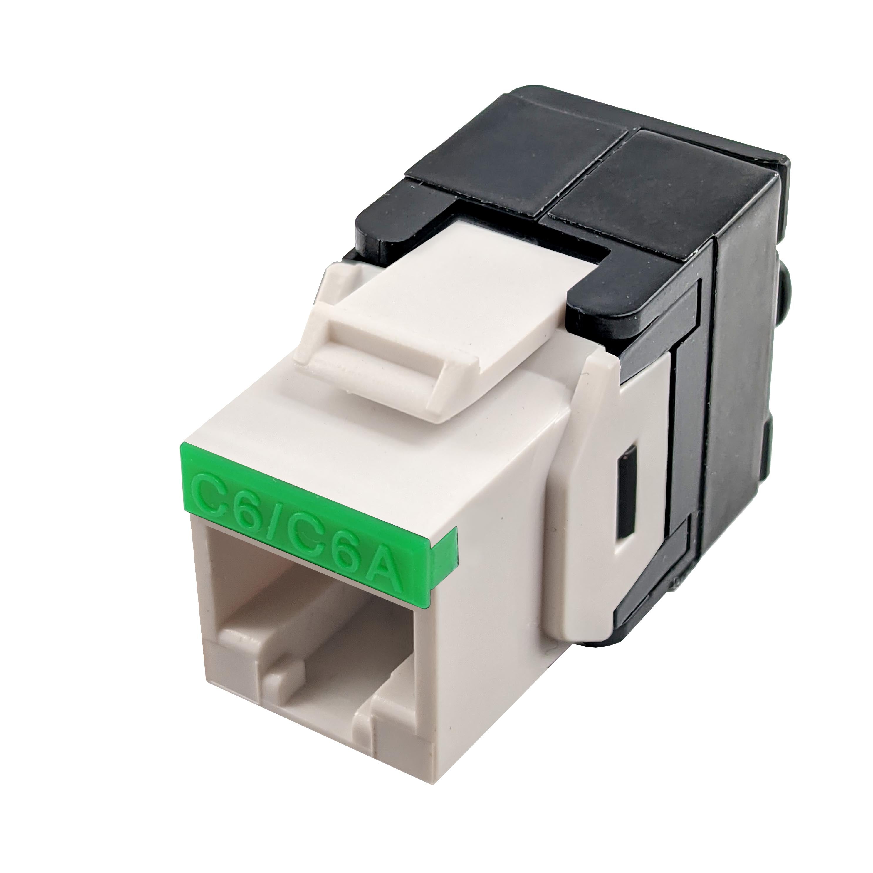 Simply45 10G CAT6A/6 UTP Keystone hvid