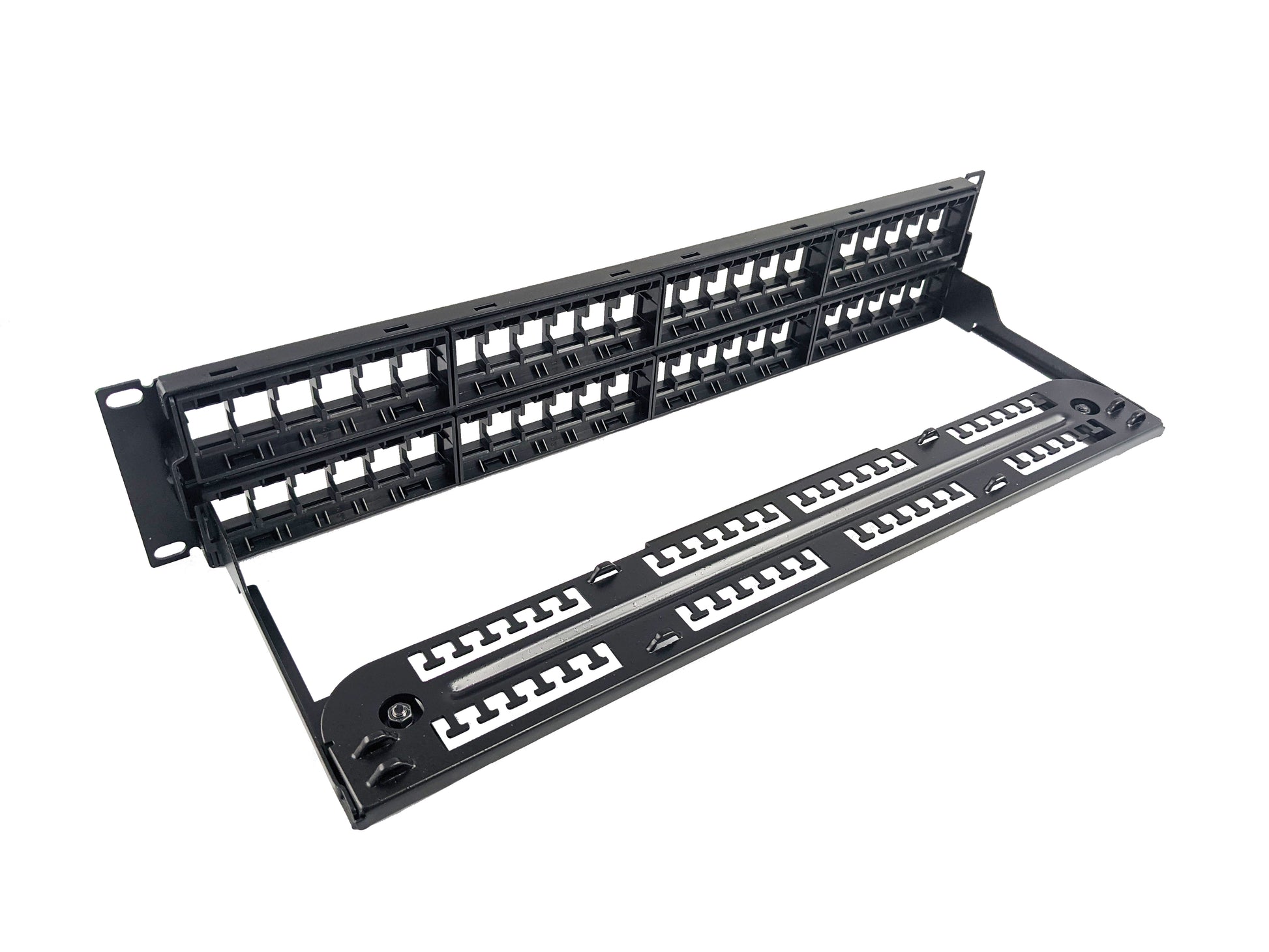 Simply45 Patchpanel Rack 48 Port Unloaded Uskærmet 2U