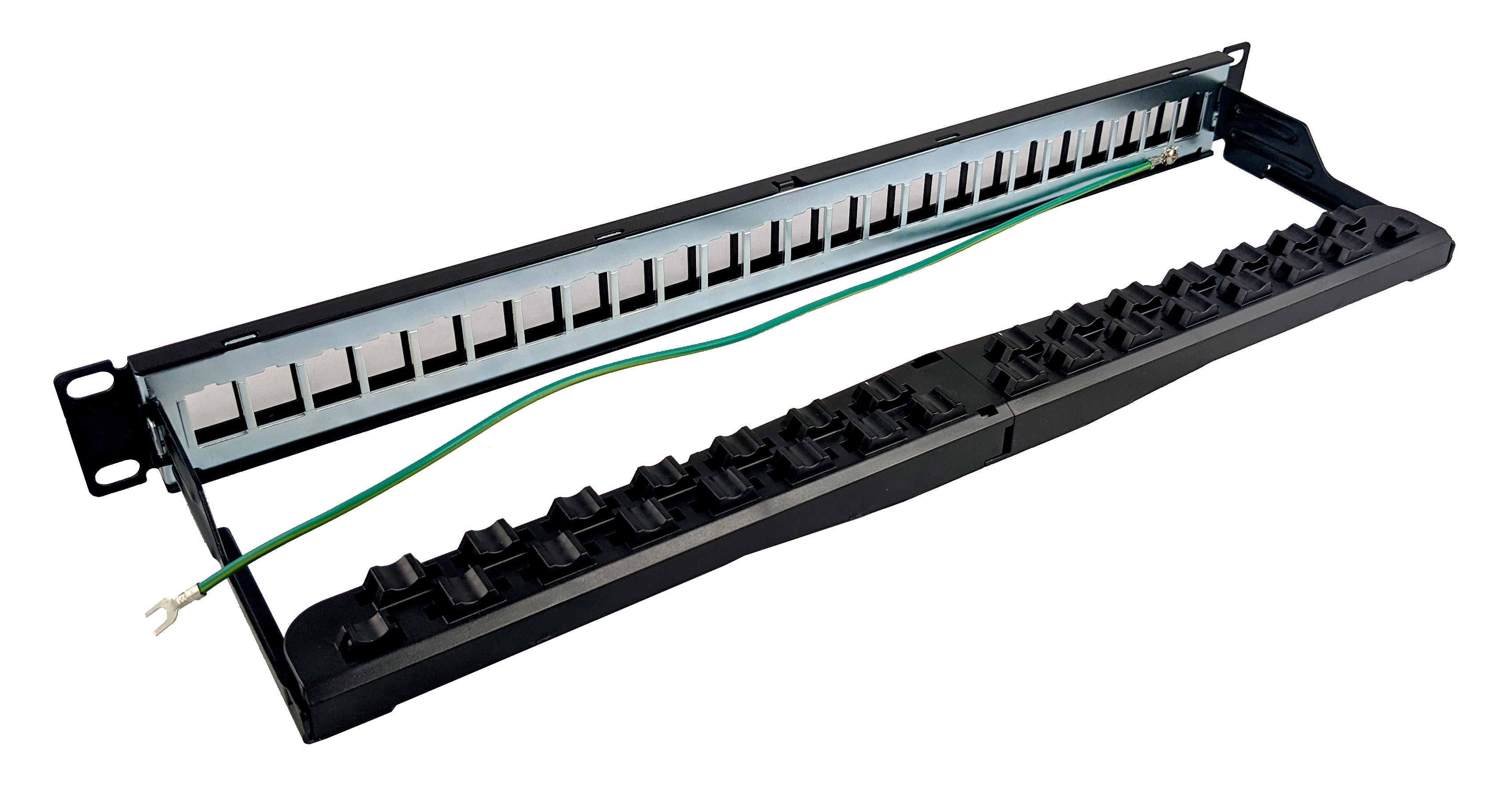Simply45 Patchpanel Rack 24 Port STP Skærmet Unloaded 1U