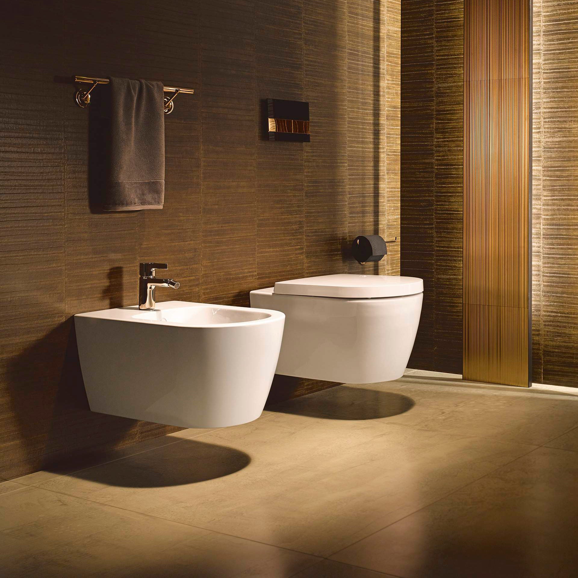 Duravit ME by Starck væghængt toiletsæt, Rimless, 570 mm længde