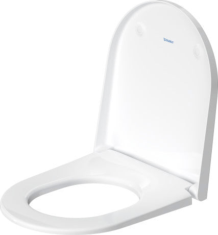 Duravit D-Neo toiletsæde med QR og SC samt rustfri stål beslag