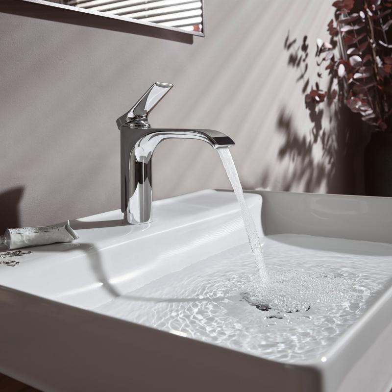 Hansgrohe Vivenis håndvaskarmatur 133mm med løft-op BV, krom