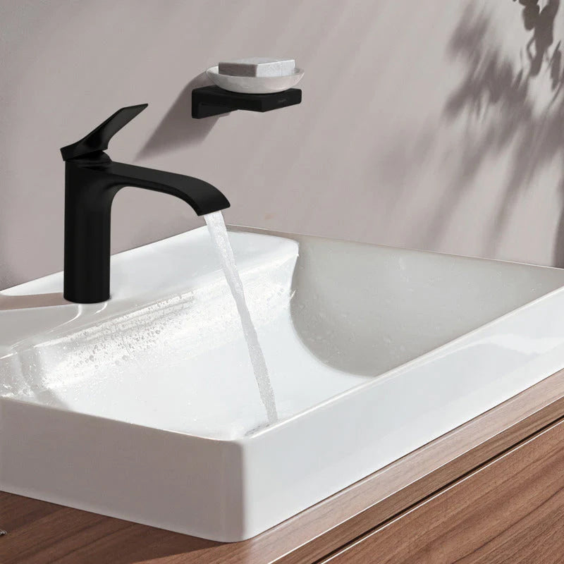 Hansgrohe Vivenis håndvaskarmatur 133mm med løft-op BV mat, sort