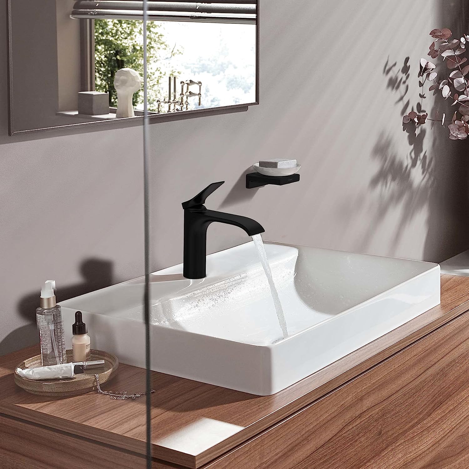 Hansgrohe Vivenis håndvaskarmatur 133mm uden BV, mat sort