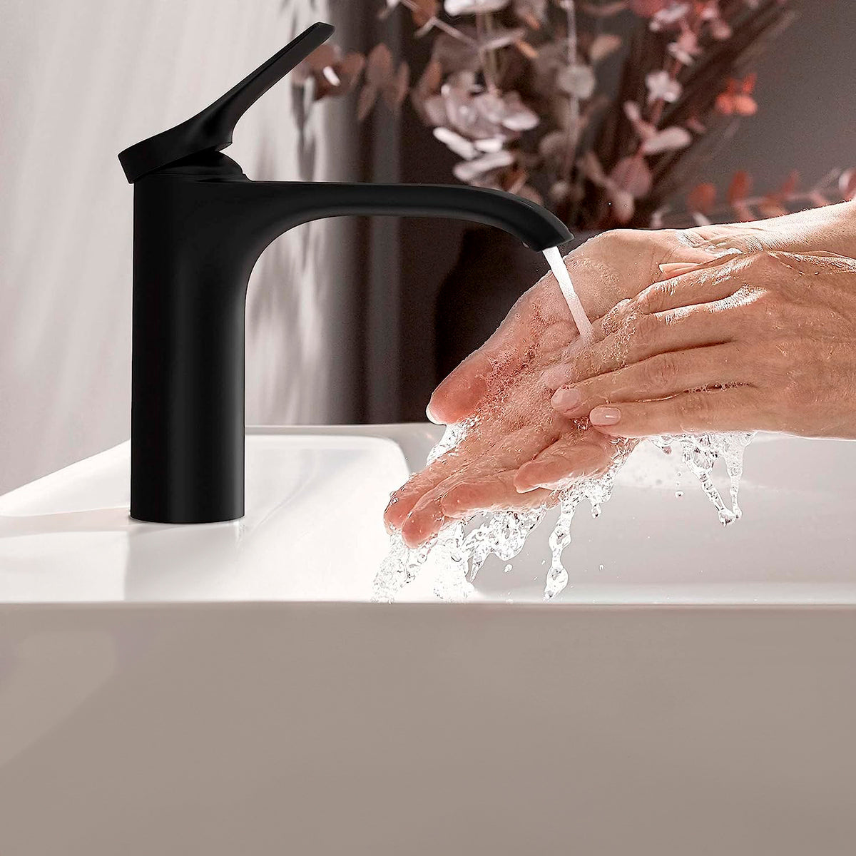 Hansgrohe Vivenis håndvaskarmatur 133mm uden BV, mat sort