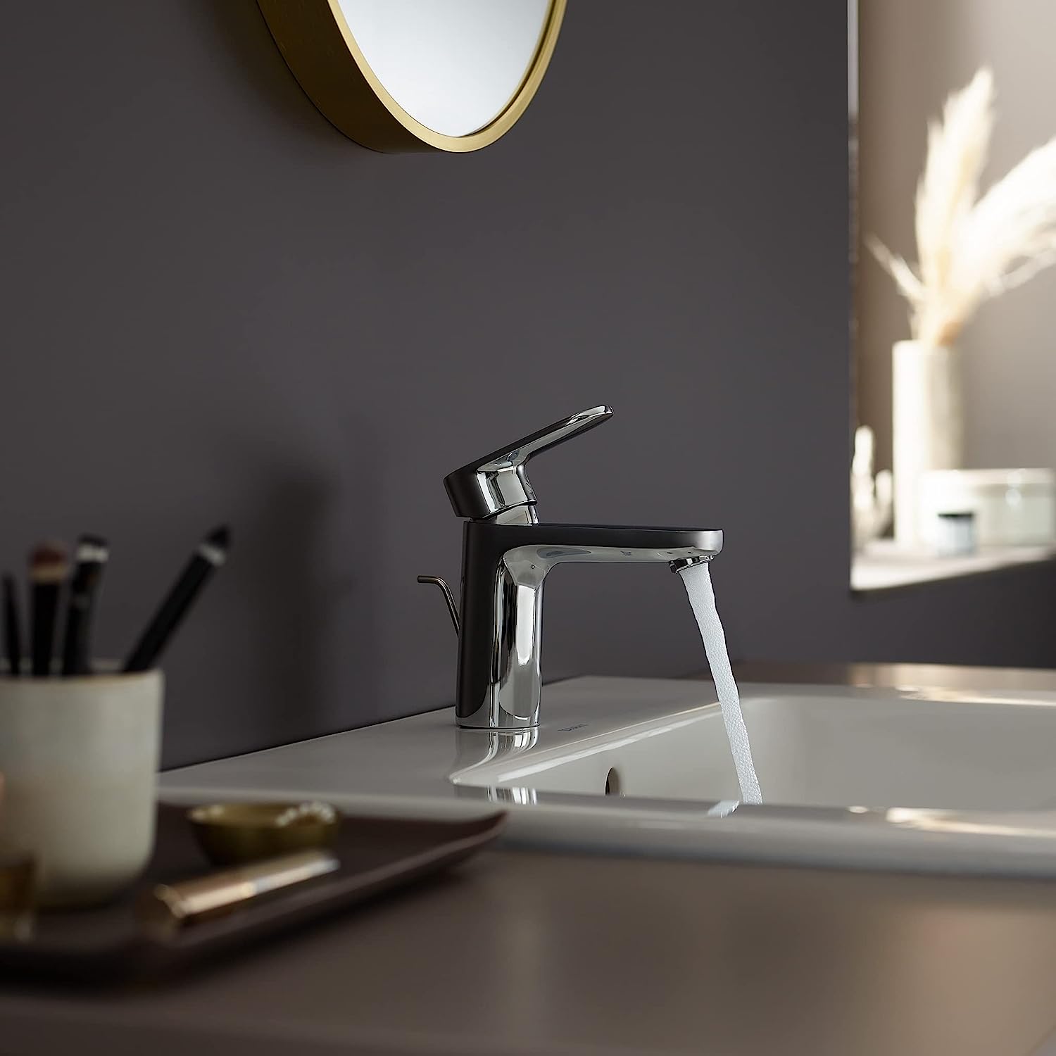 Hansgrohe Vernis Blend 100 håndvaskarmatur med løft-op BV, krom