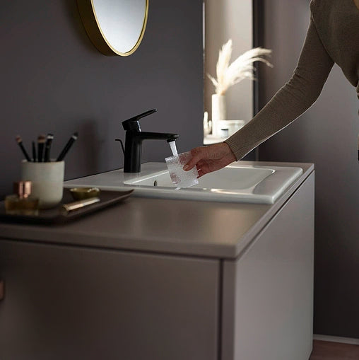 Hansgrohe Vernis Blend håndvaskarmatur 100 u/bv, mat sort