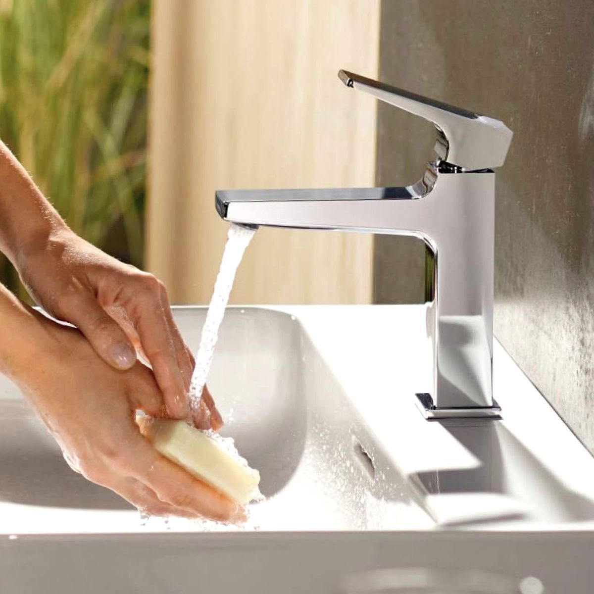 Hansgrohe Metropol 110 håndvaskarmatur m/push-open BV, krom