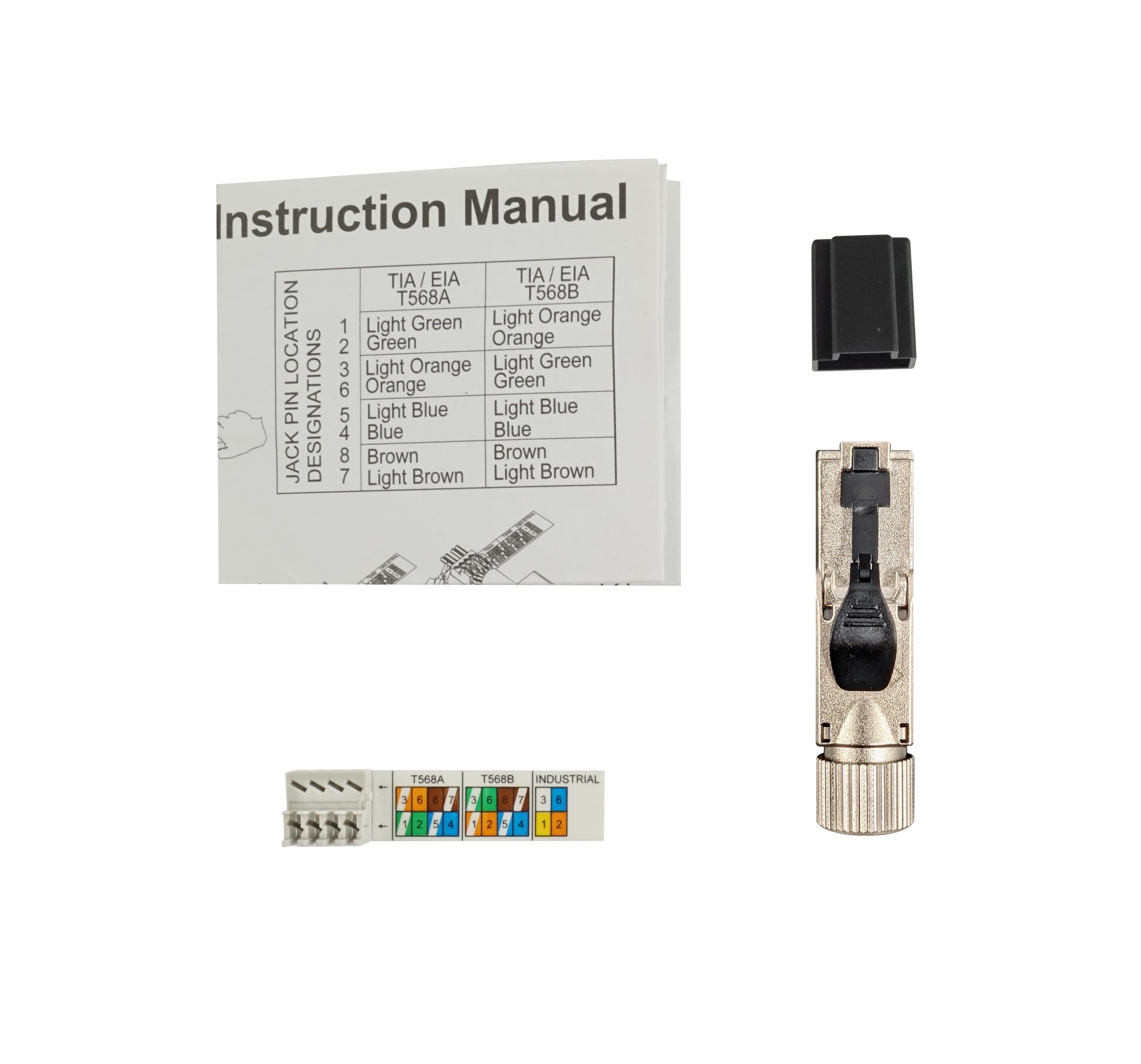 Simply45 RJ45 Værktøjsfri 10G CAT7A/6A/6 skærmet 1 stk.