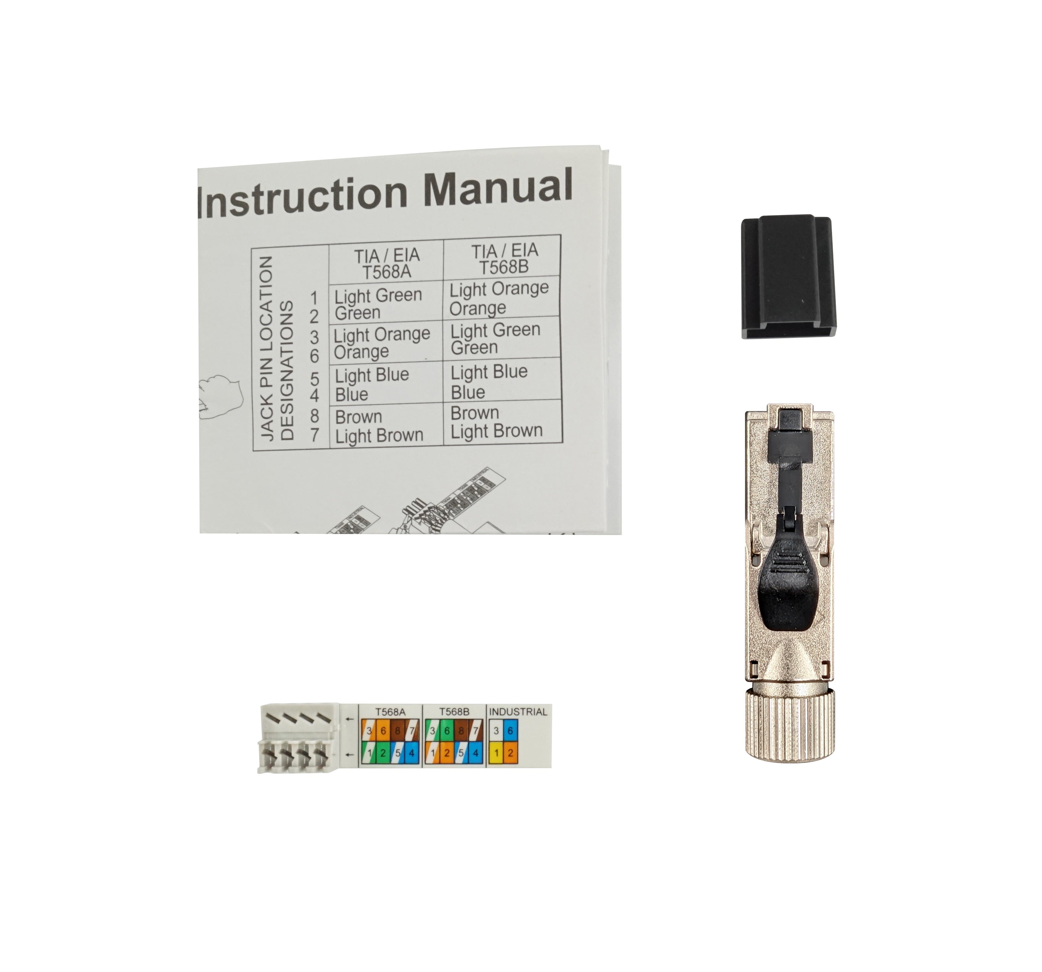 Simply45 RJ45 Værktøjsfri 10G CAT7A/6A/6 skærmet 1 stk.