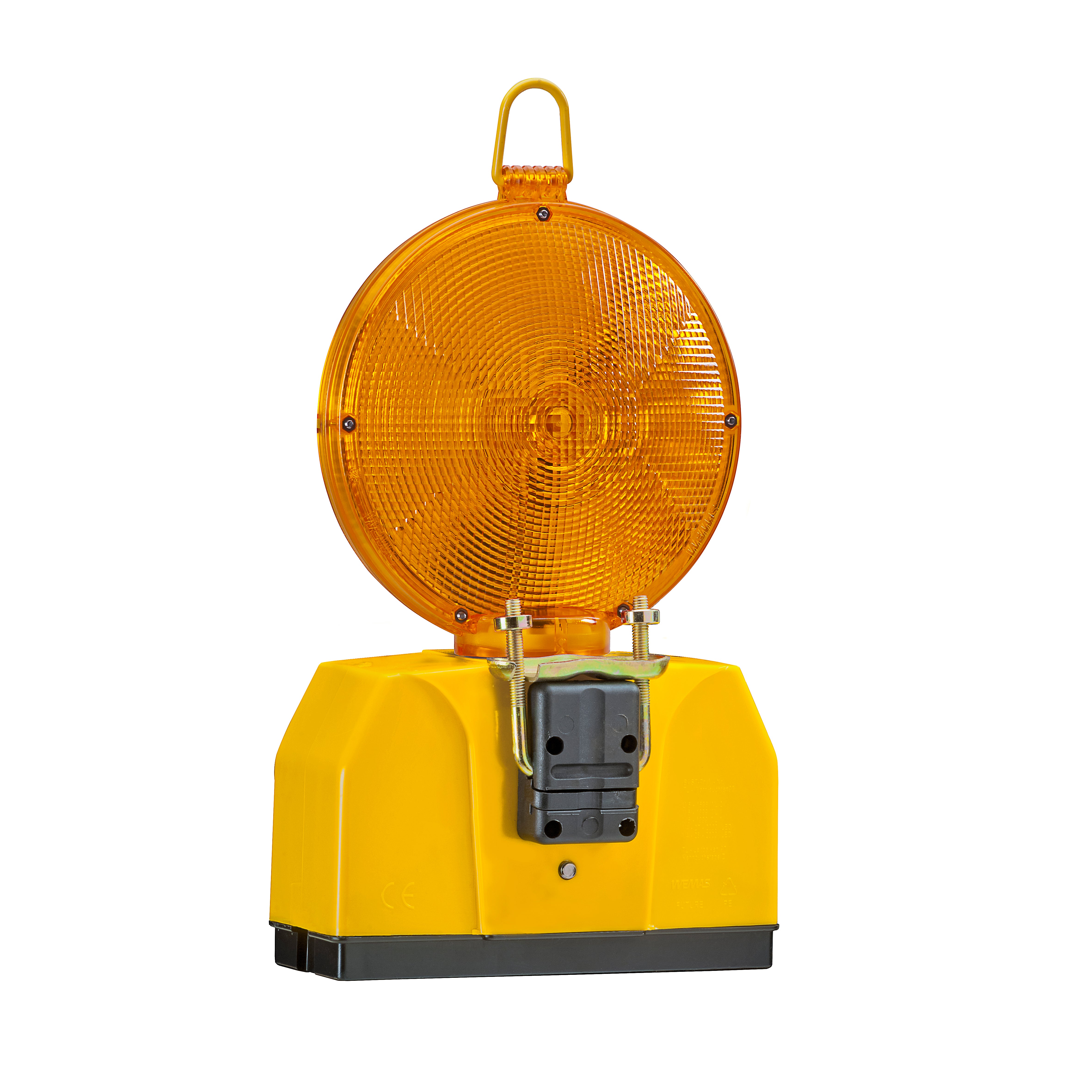 LED-blinklygte, gul linse, tosidet