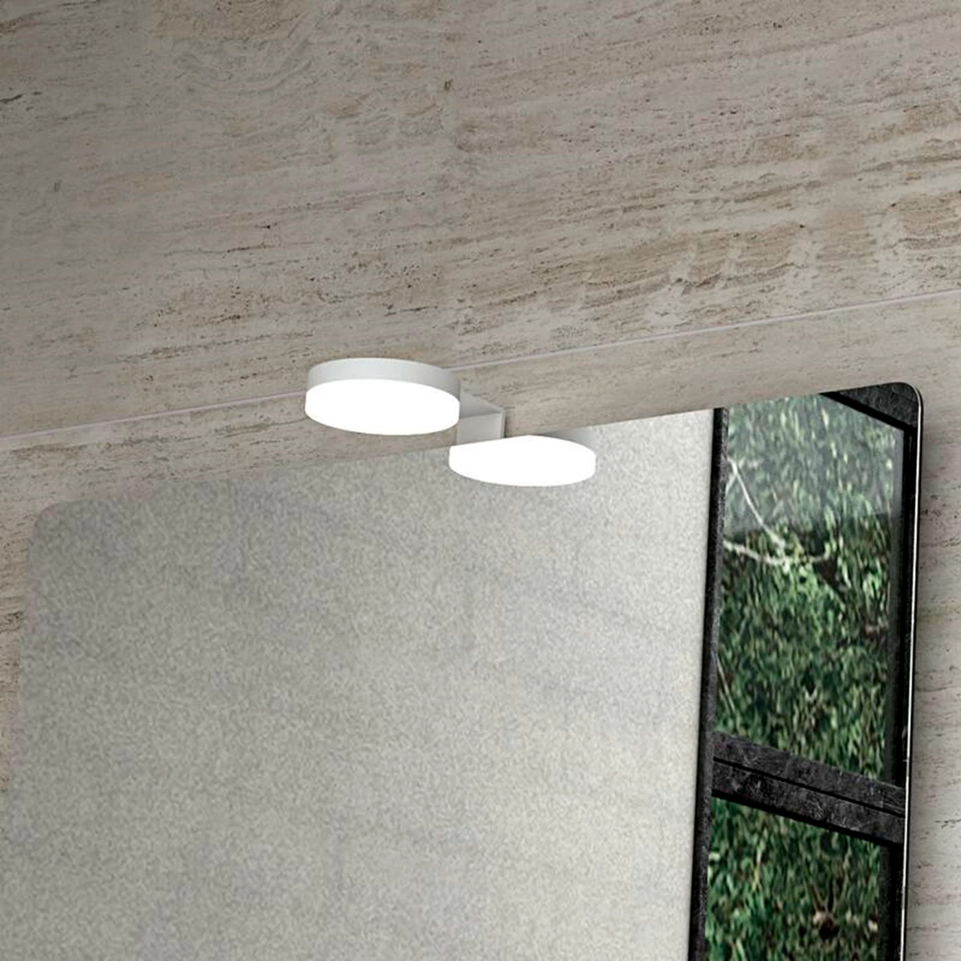 Dansani Jupiter lampe ø8 cm til spejle og spejlskabe med lysstyr