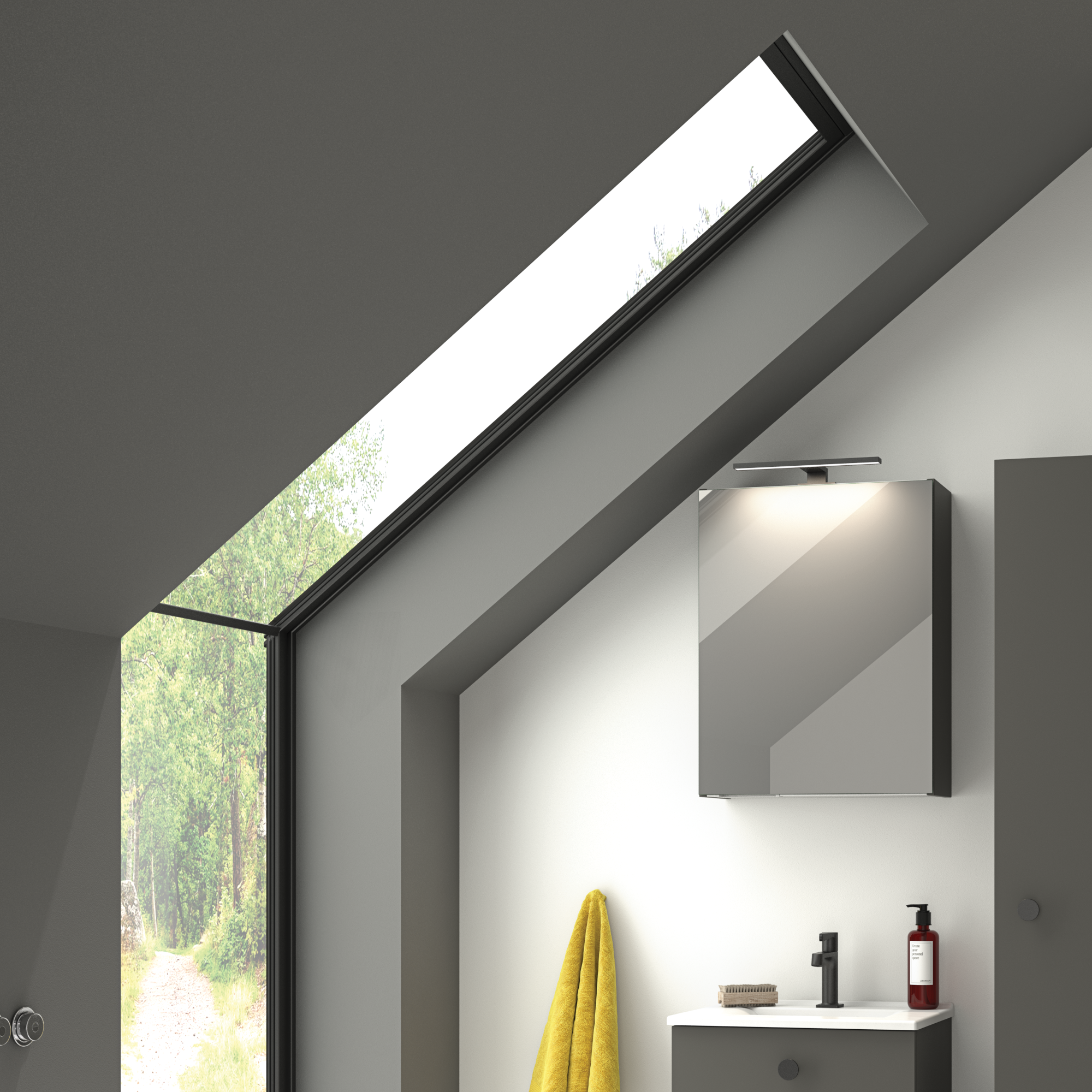 Dansani Libra lampe med LED lys, 330 mm, sort