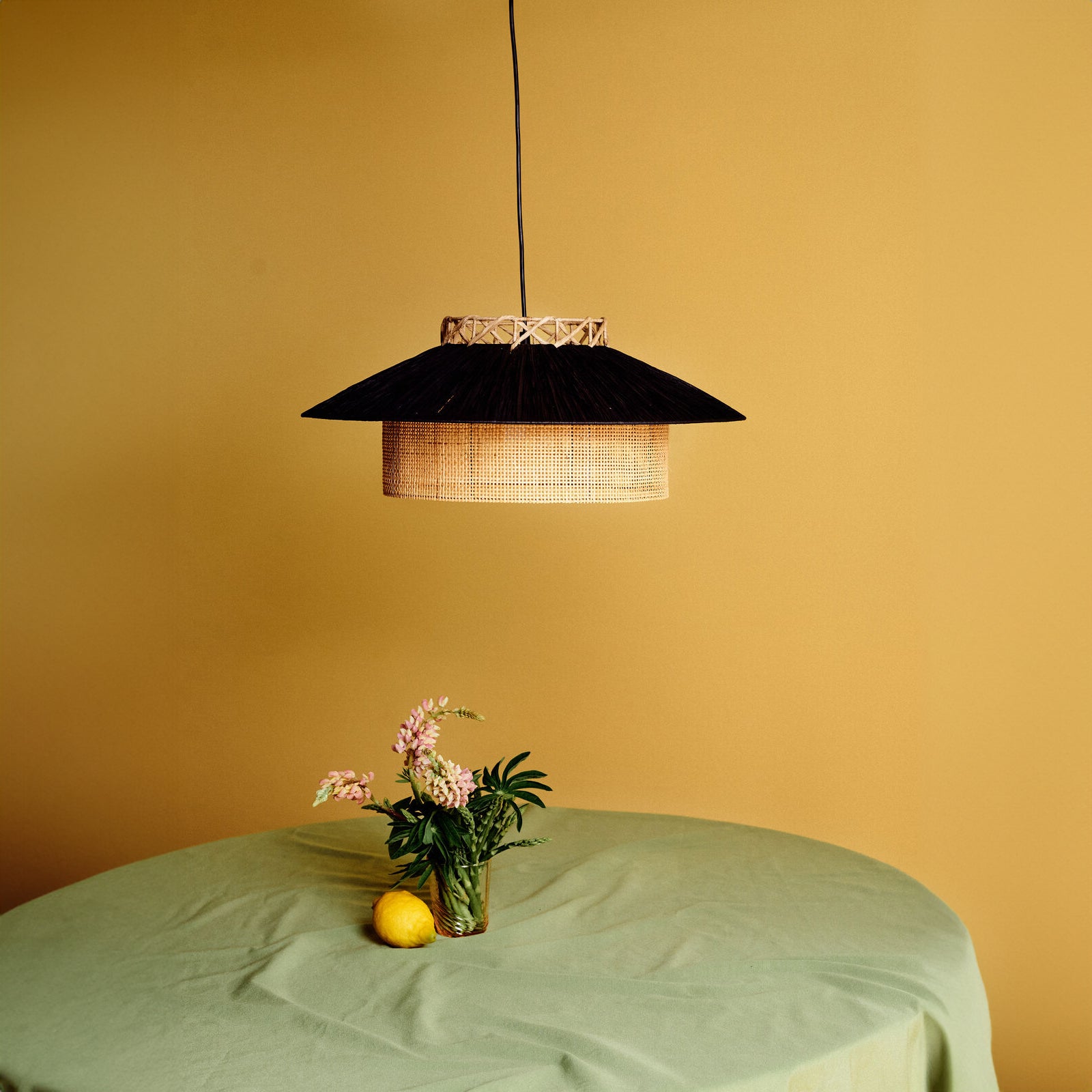 Jore Copenhagens loftlampe Kyoto sort 58x24 cm