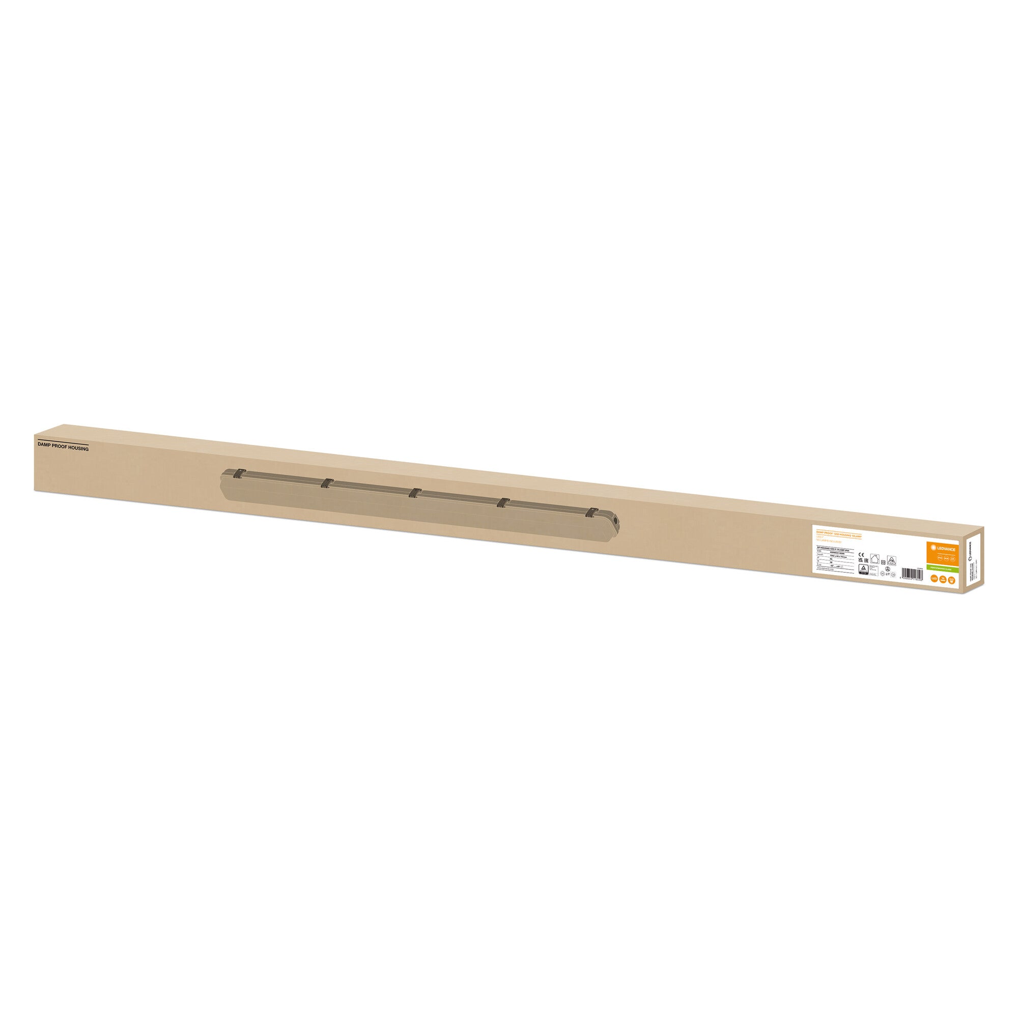 DAMPPROOF HOUSING 1XT8 LED-RØR 1200MM