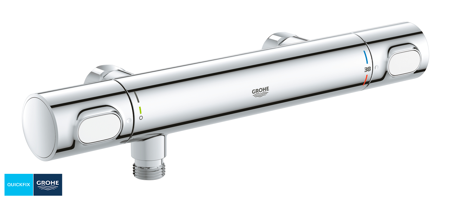 GROHE termostatarmatur precision flow krom