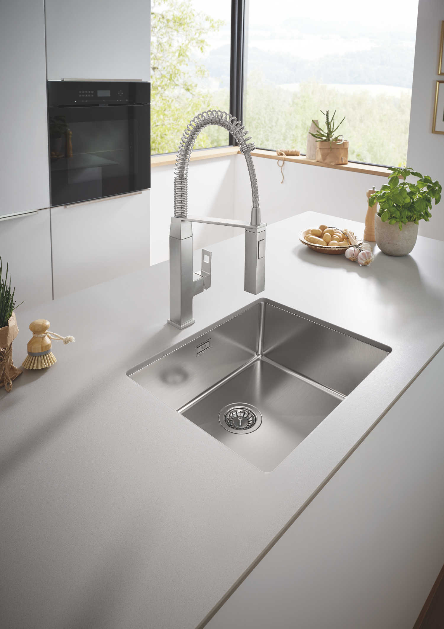 GROHE K700, Rustfri stålvask, underlimet, 540 x 440 mm
