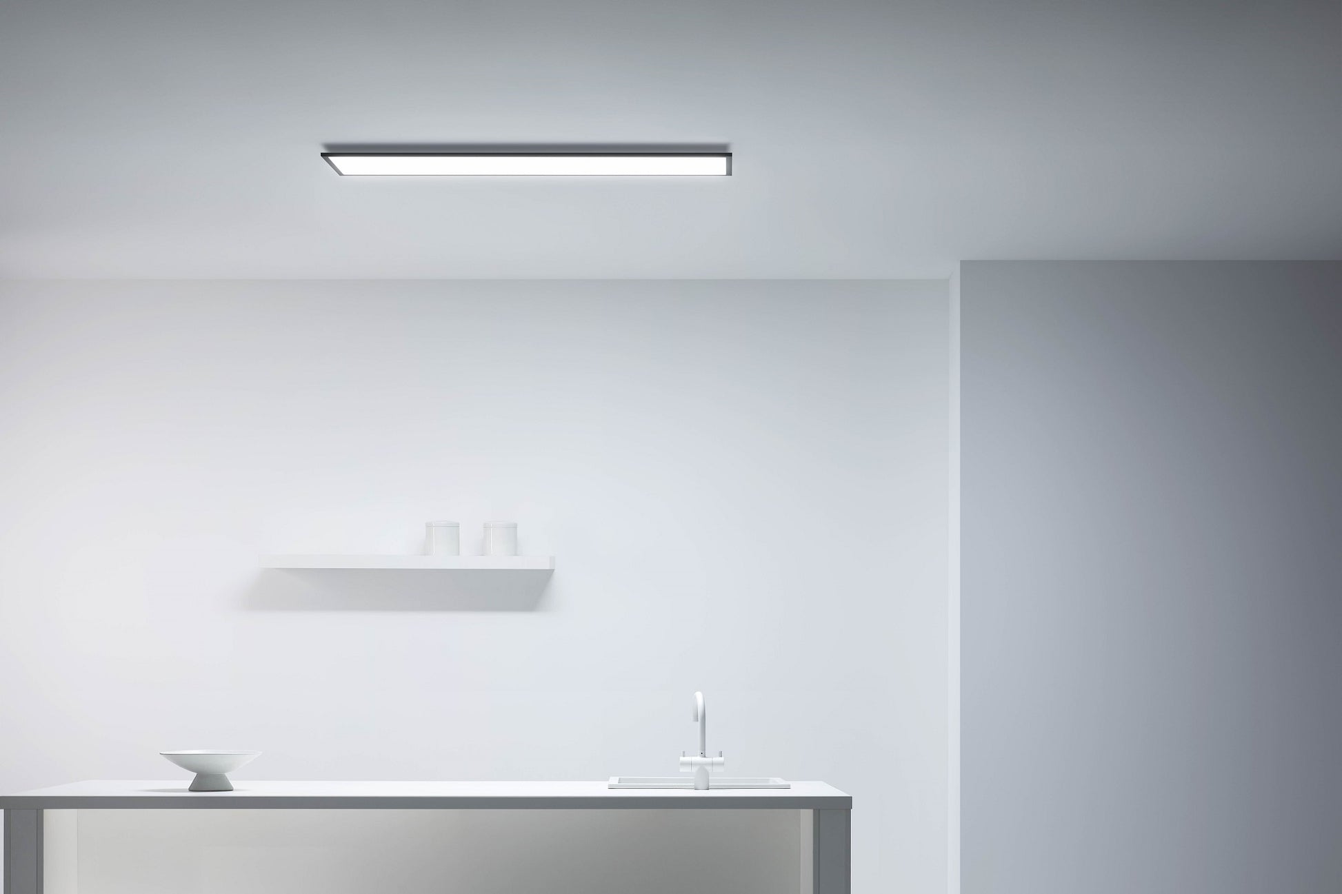 WiZ Superslim LED panel - varm til kold - rektangulær/sort