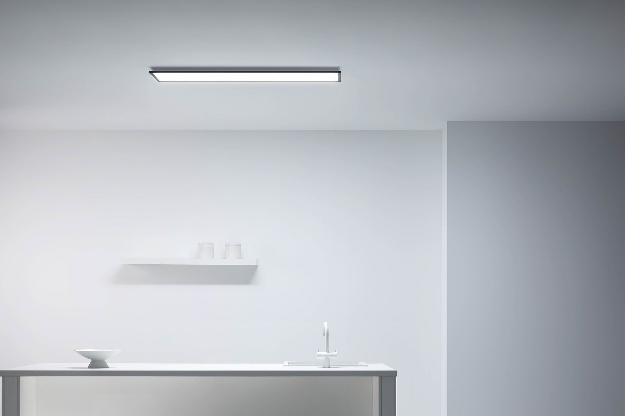 WiZ Superslim LED panel - varm til kold - rektangulær/sort