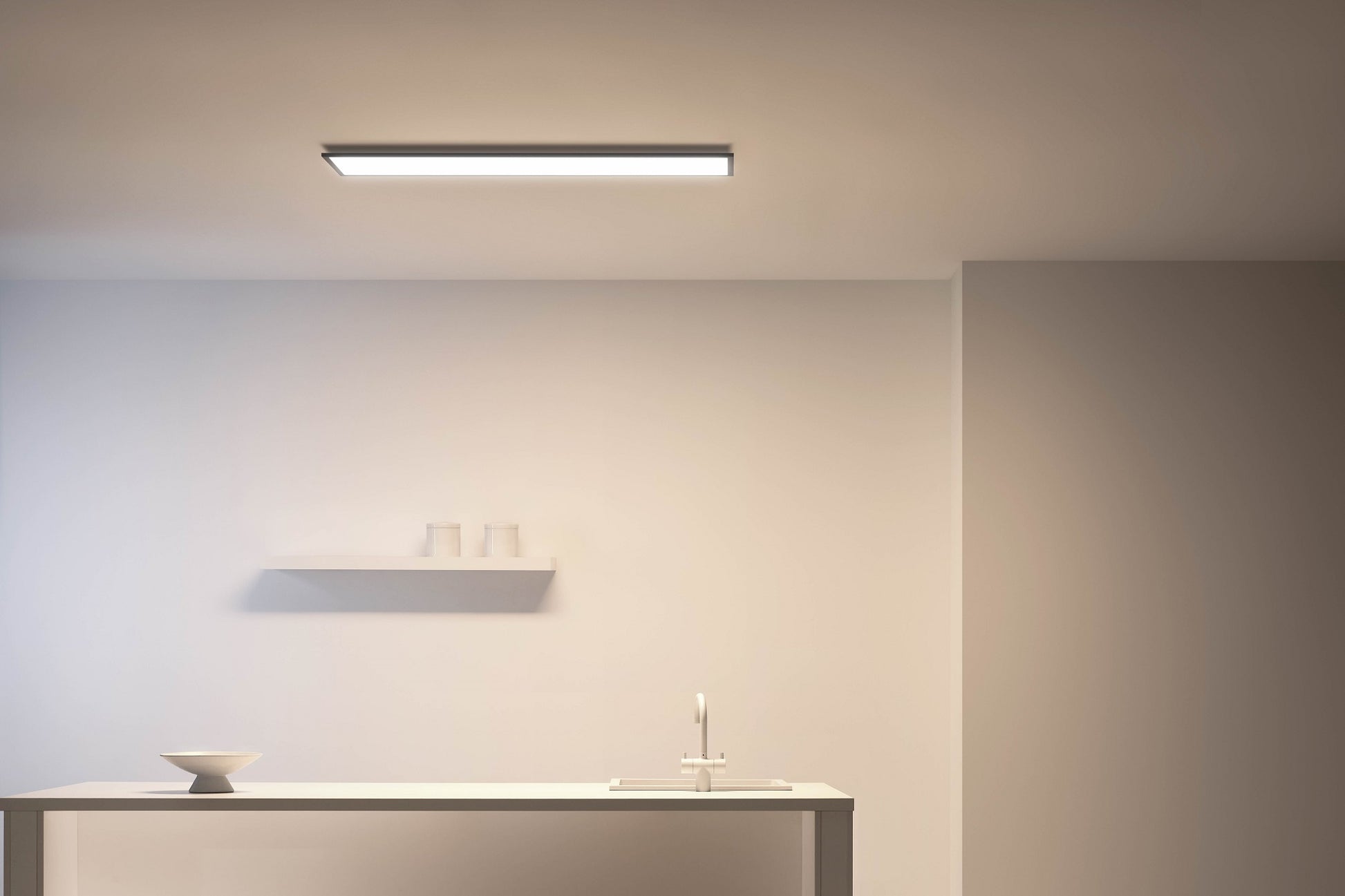 WiZ Superslim LED panel - varm til kold - rektangulær/sort