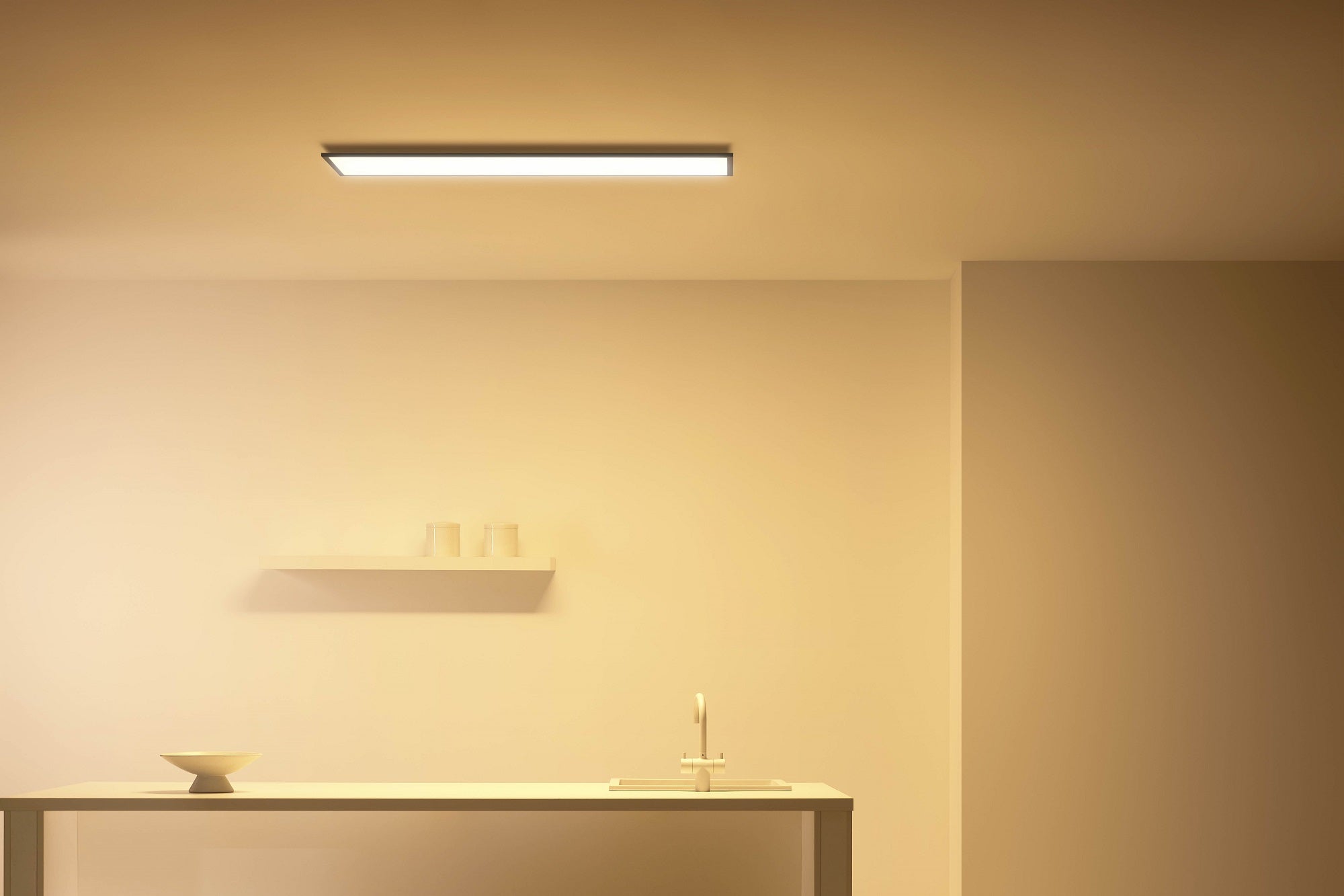 WiZ Superslim LED panel - varm til kold - rektangulær/sort