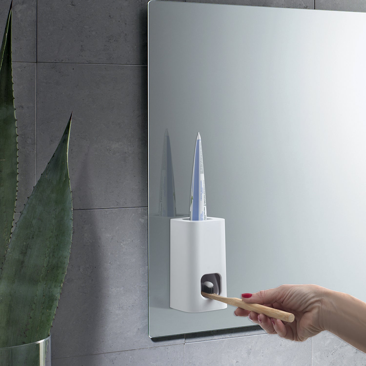 SEVENTY Tandpasta dispenser Hvid