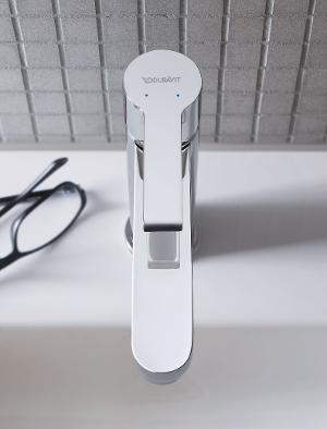 Duravit B.2 armatur M, Krom, med bundventil, 175x42x165 mm