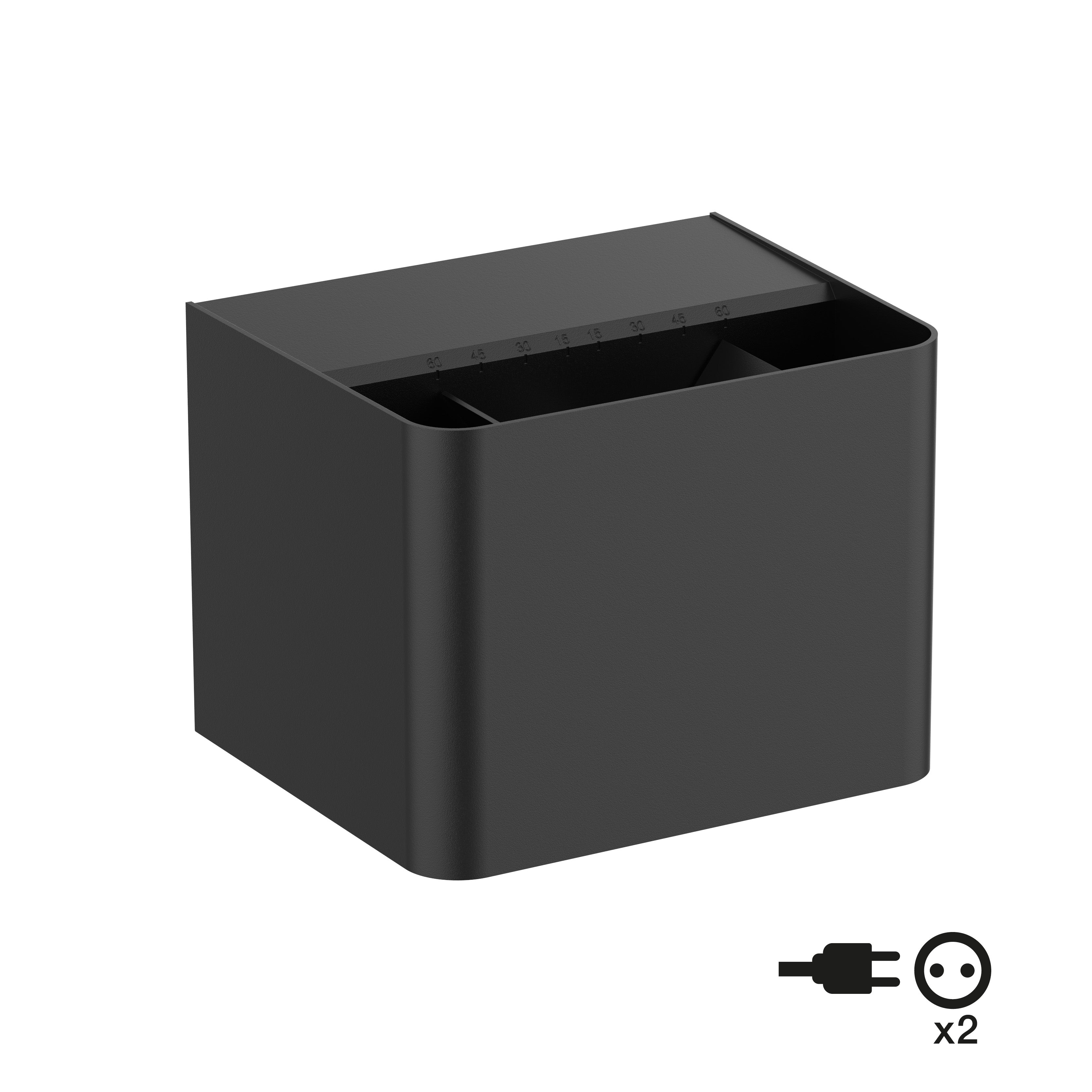 SLC Shadow 2xSchuko 2x5W 3CCT TED IP54
