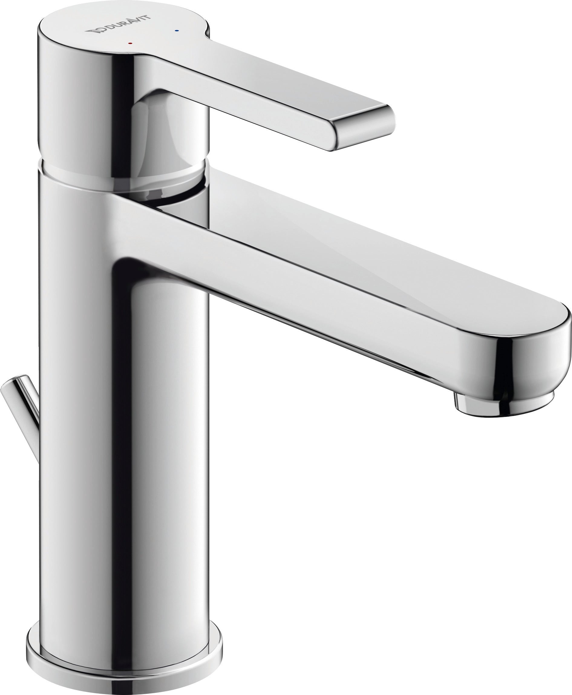 Duravit B.2 armatur M, Krom, med bundventil, 175x42x165 mm