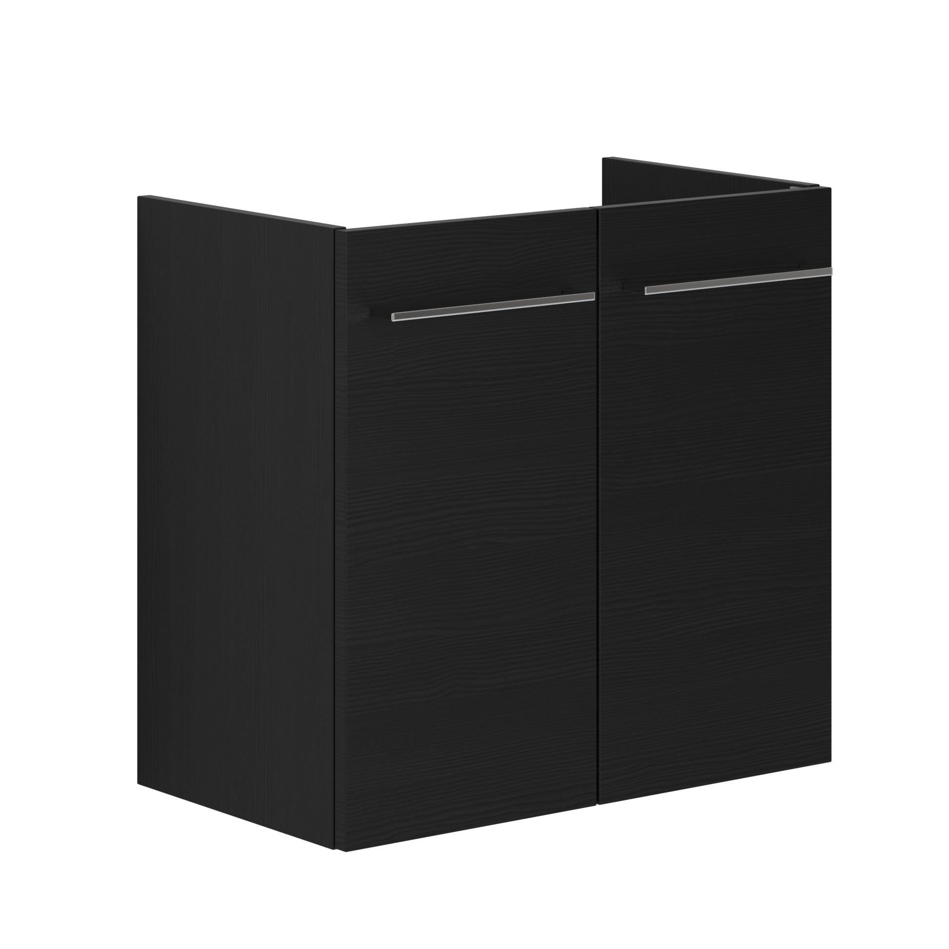 Dansani møbel 60x57,6x35 cm m/låger i sort struktur - uden vask