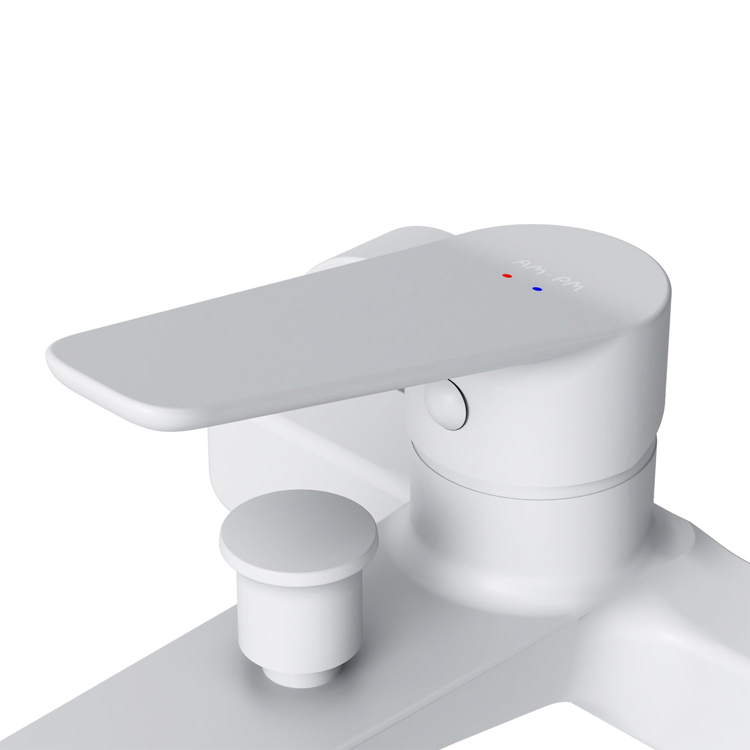 AM.PM Hit Single-lever bath and shower mixer, white