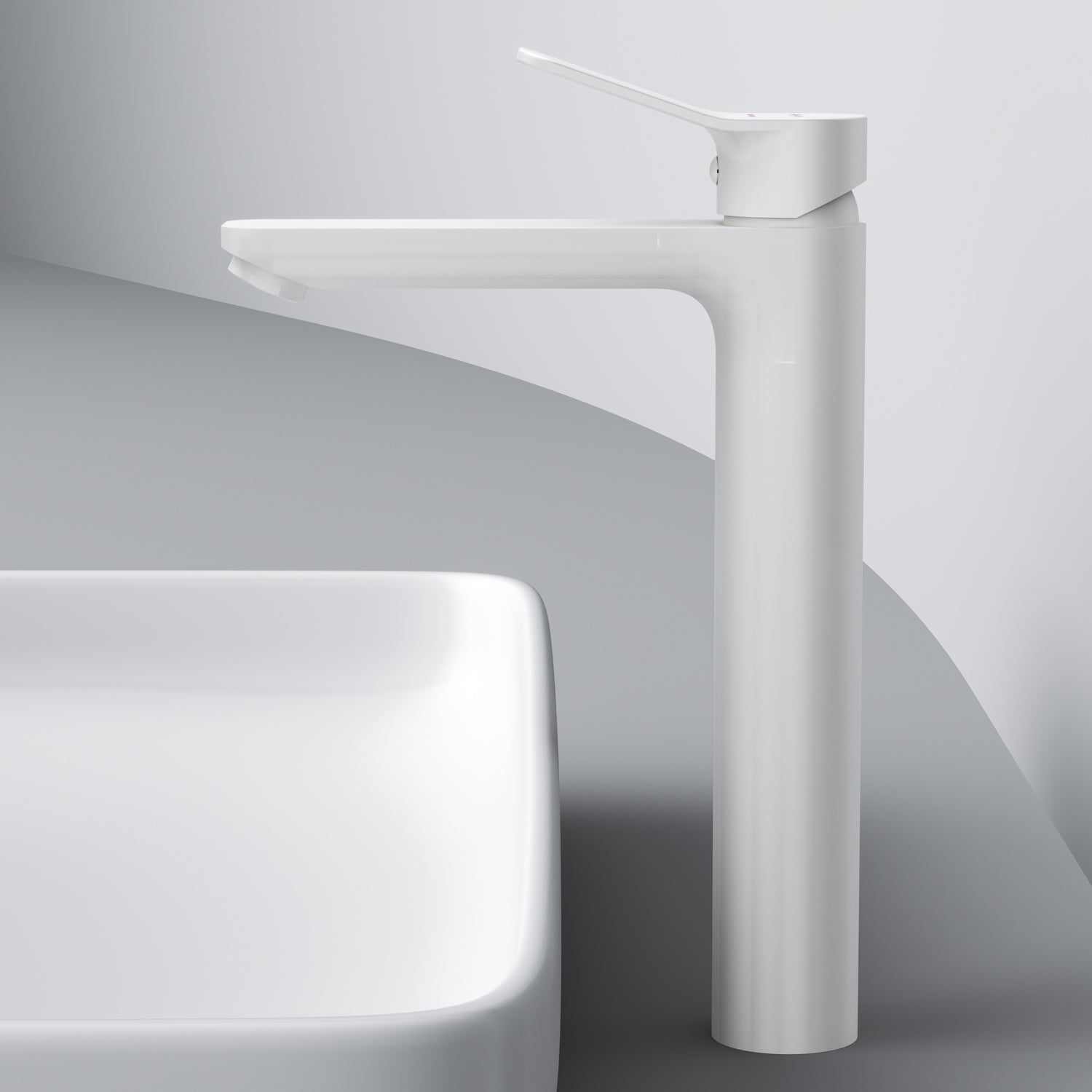 AM.PM X-Joy Single-lever tall basin mixer, white