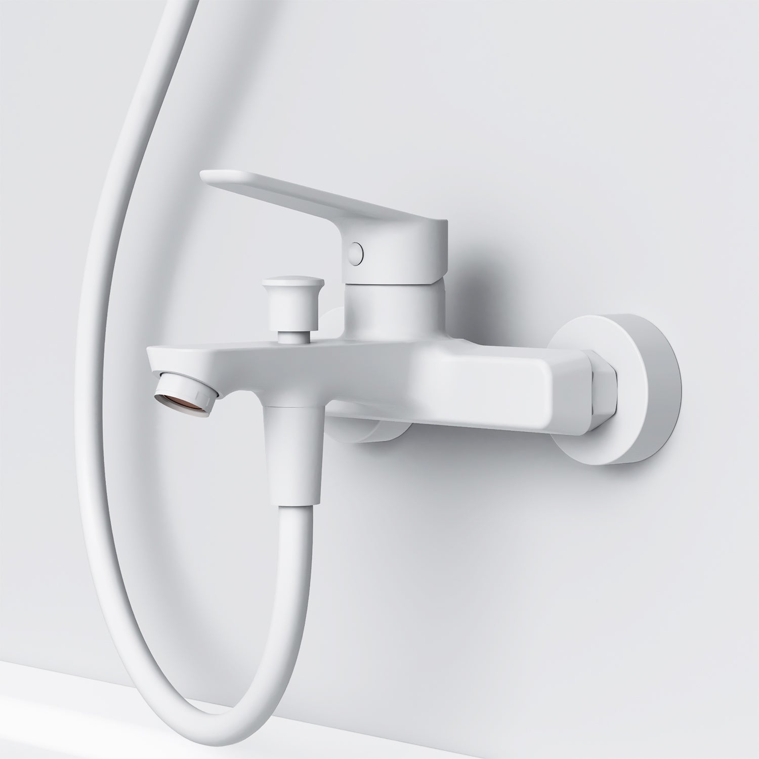 AM.PM Hit Single-lever bath and shower mixer, white