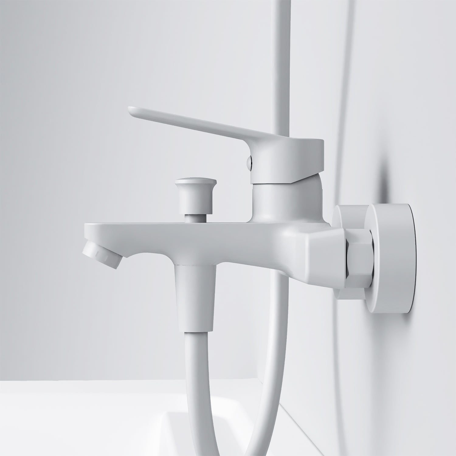 AM.PM Hit Single-lever bath and shower mixer, white