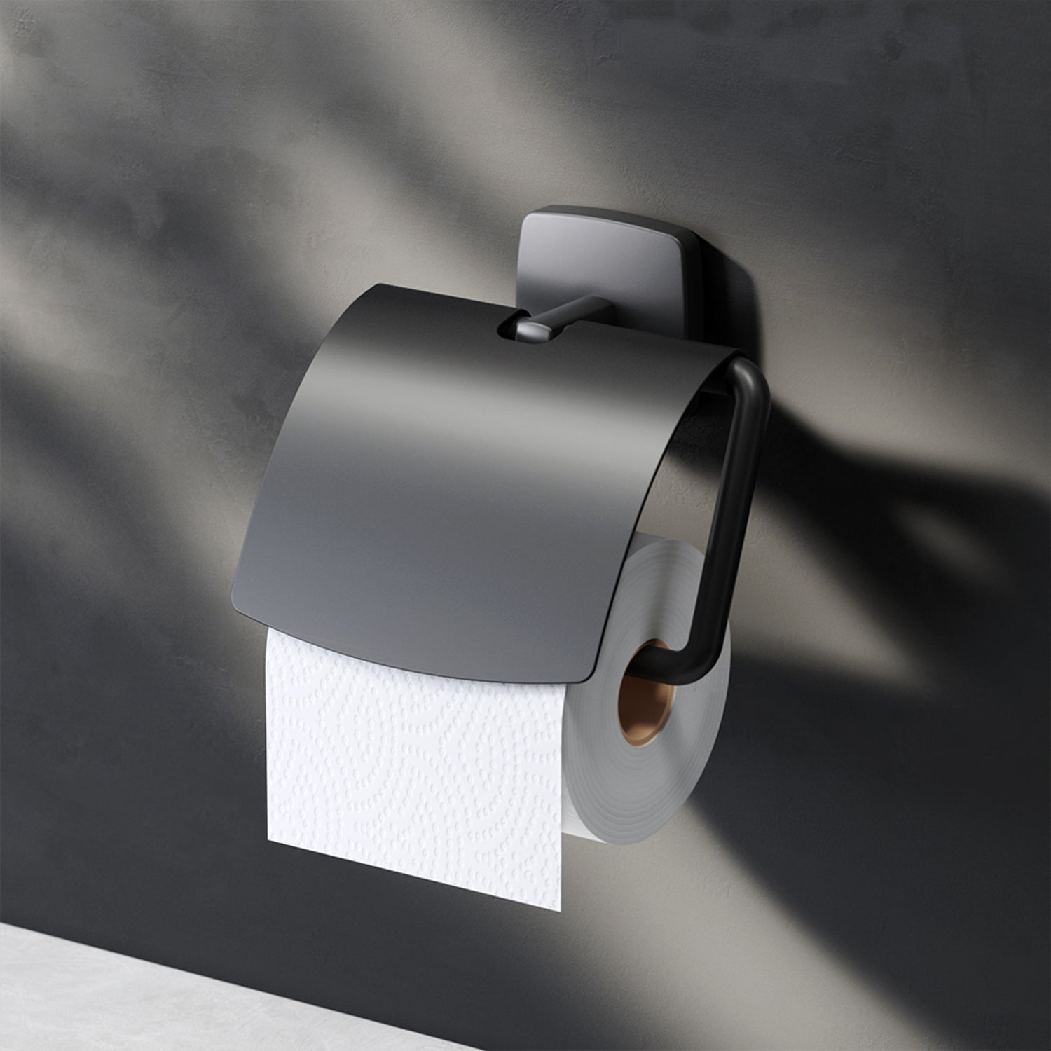 AM.PM Gem Toilet roll holder with lid