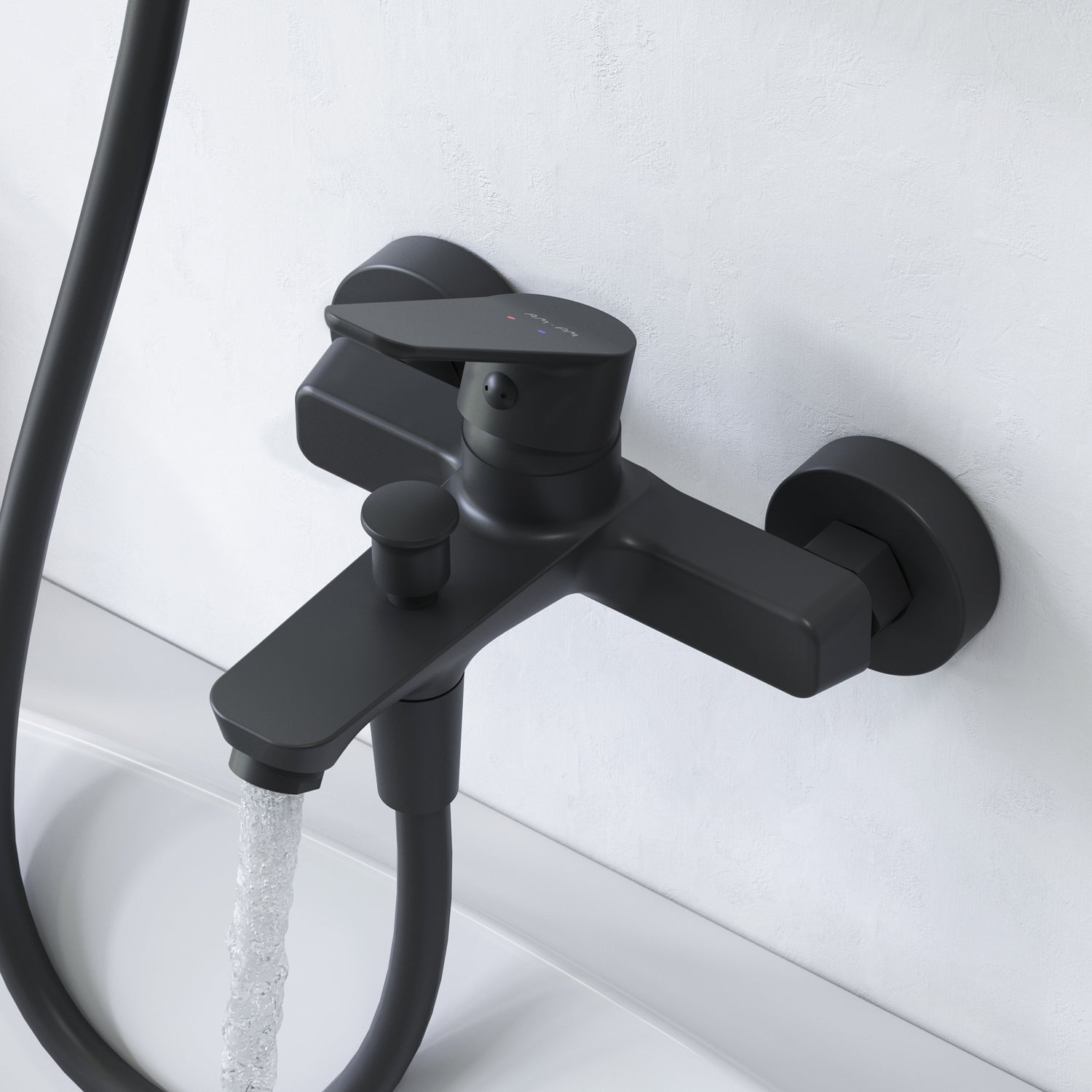 AM.PM Hit Single-lever bath and shower mixer, black
